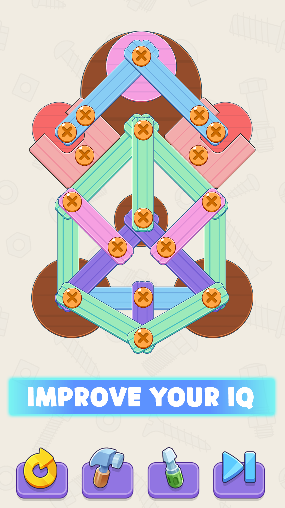 اسکرین شات 5 بازی Screw It Out: Wood Puzzle
