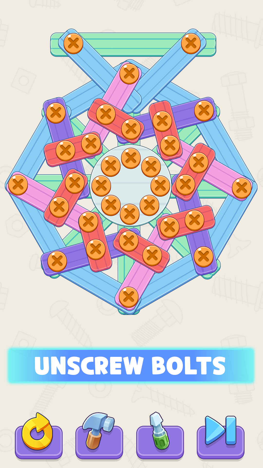 اسکرین شات 4 بازی Screw It Out: Wood Puzzle