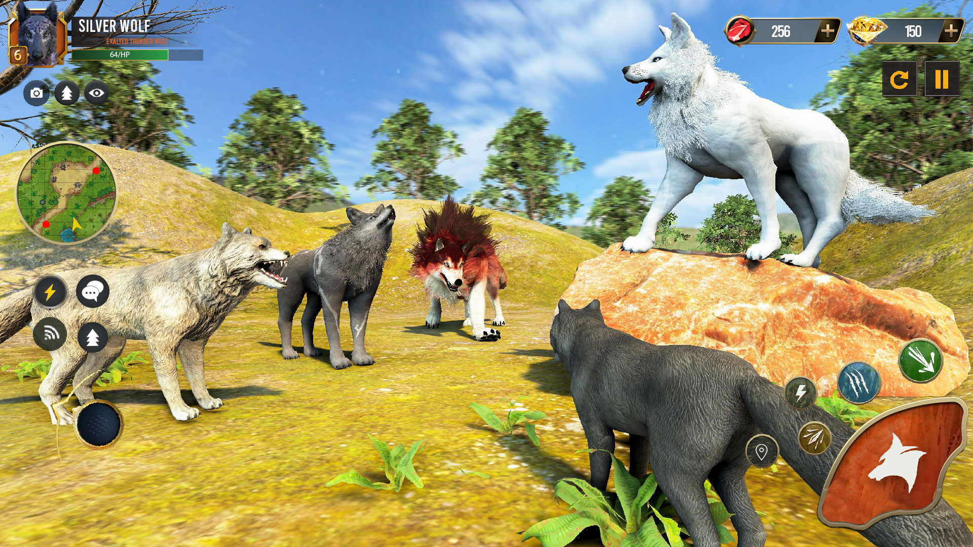 اسکرین شات 3 بازی Wild Wolf Simulator Wolf Games