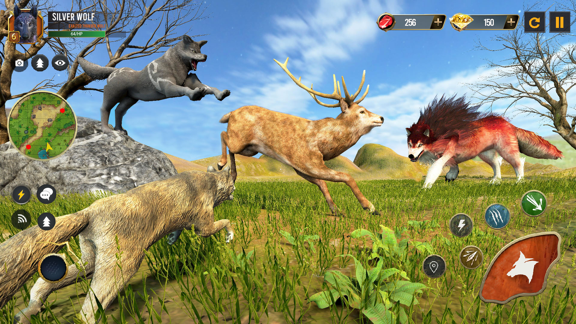 اسکرین شات 2 بازی Wild Wolf Simulator Wolf Games