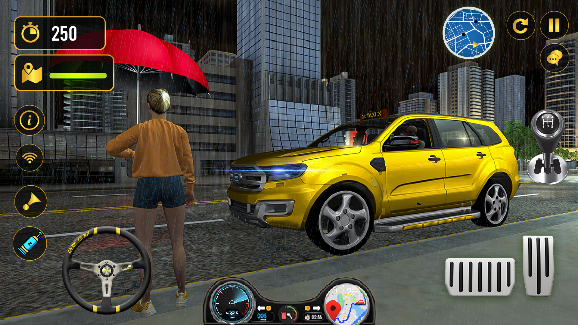 اسکرین شات 2 بازی Taxi Games Car Simulator 3D