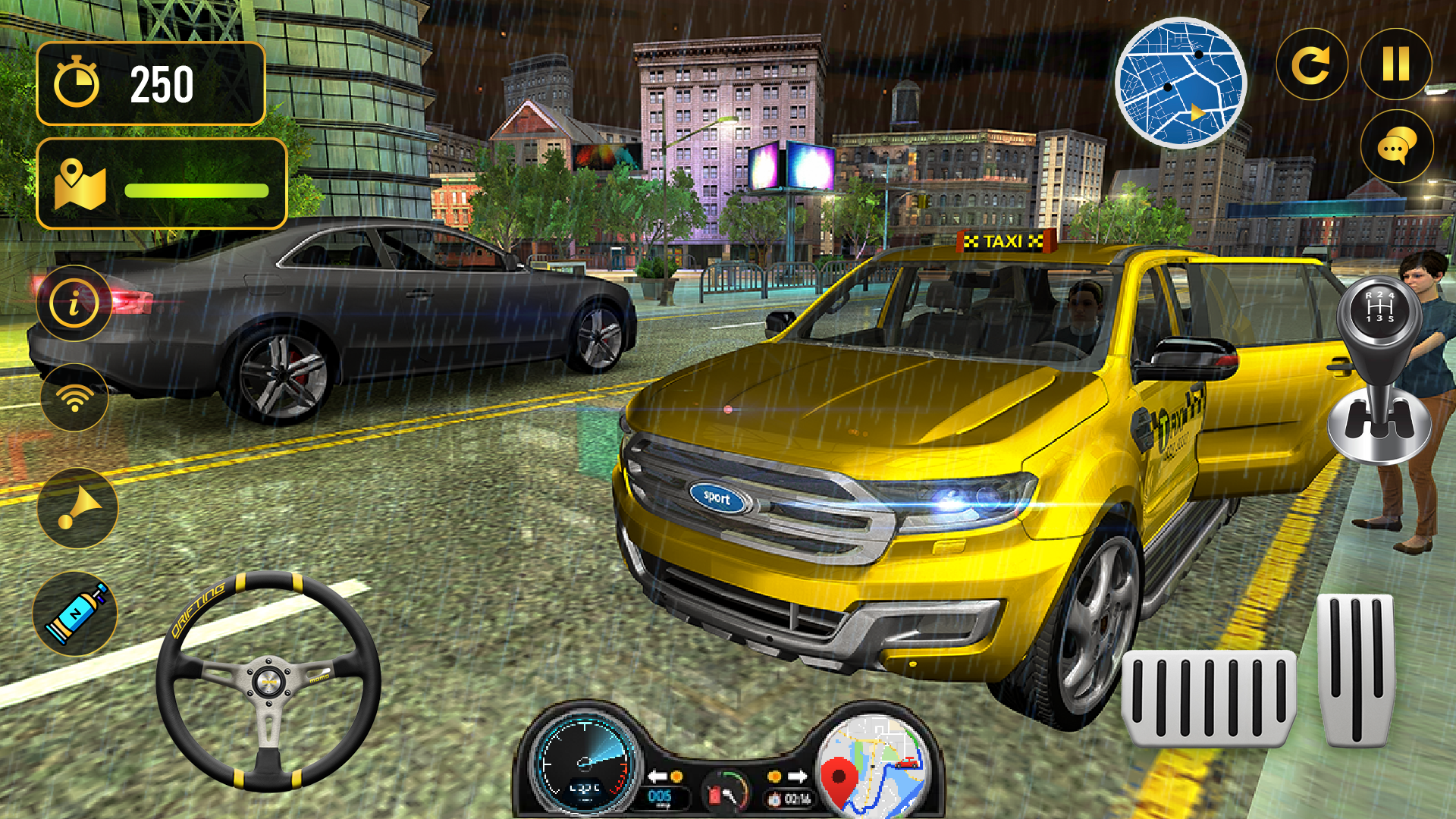 اسکرین شات 1 بازی Taxi Games Car Simulator 3D