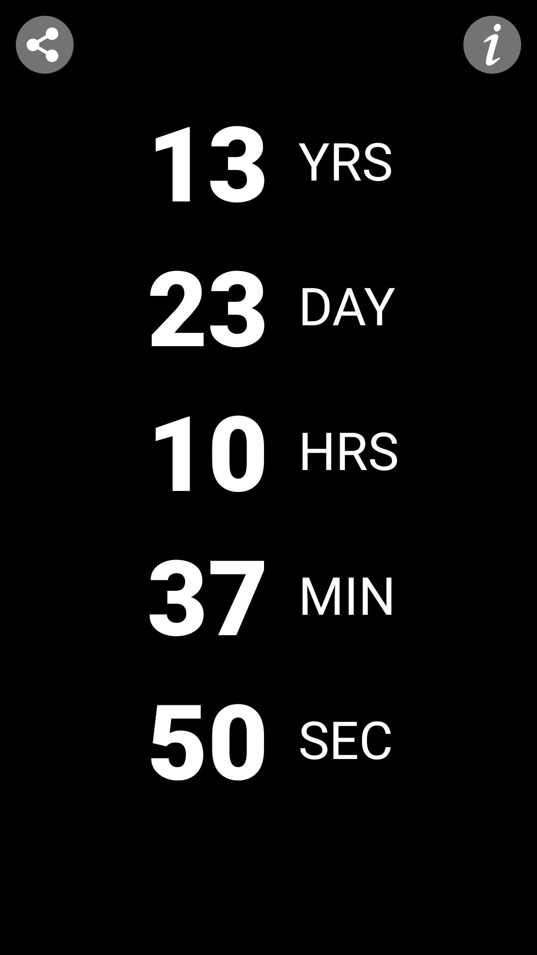 اسکرین شات 1 برنامه Countdown Death - death counter