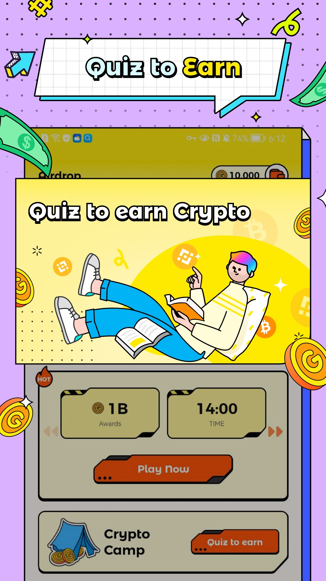 اسکرین شات 2 بازی Wild Cash | Quiz to Earn