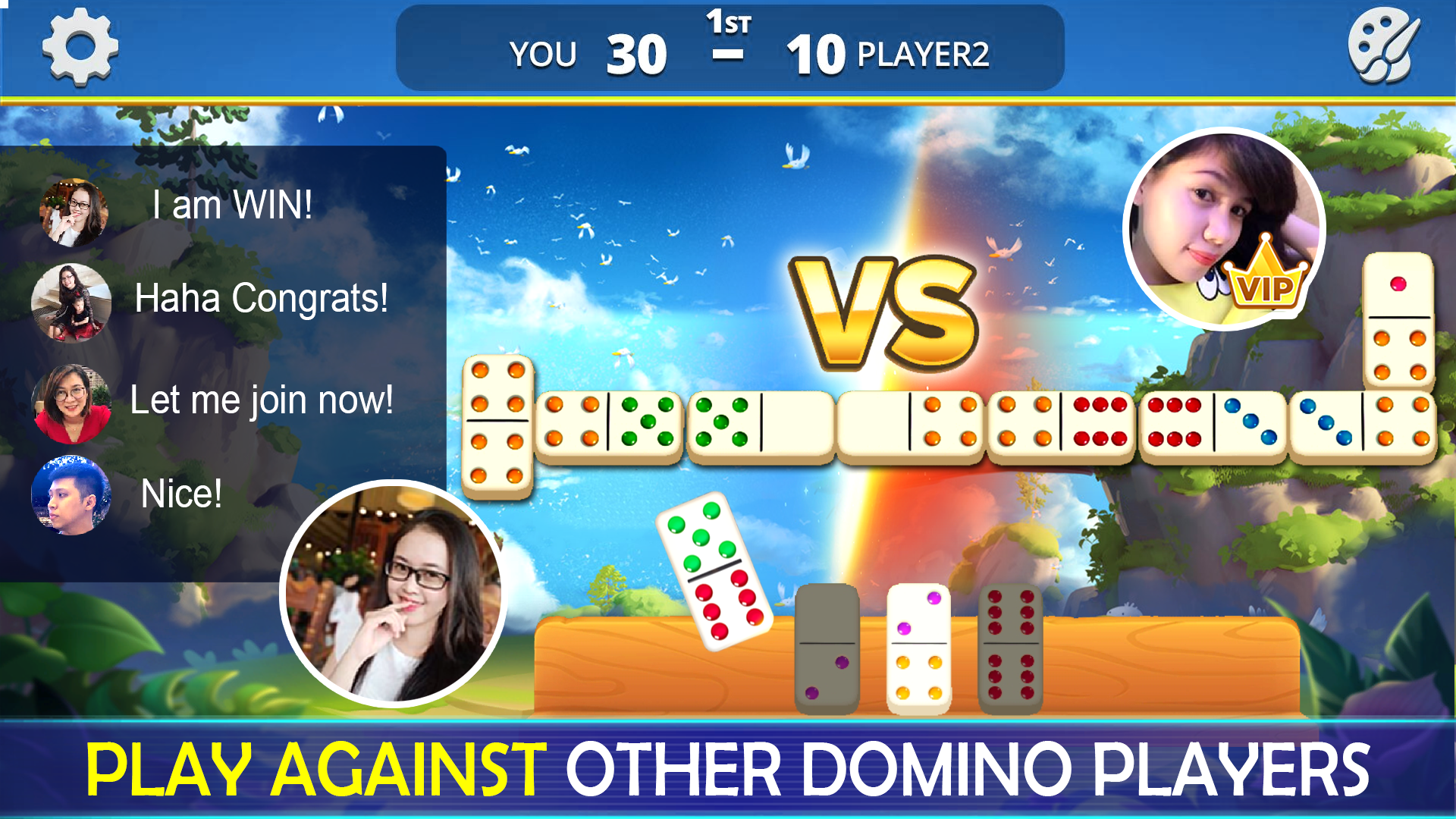 اسکرین شات 1 بازی Dominoes - 5 Board Game Domino