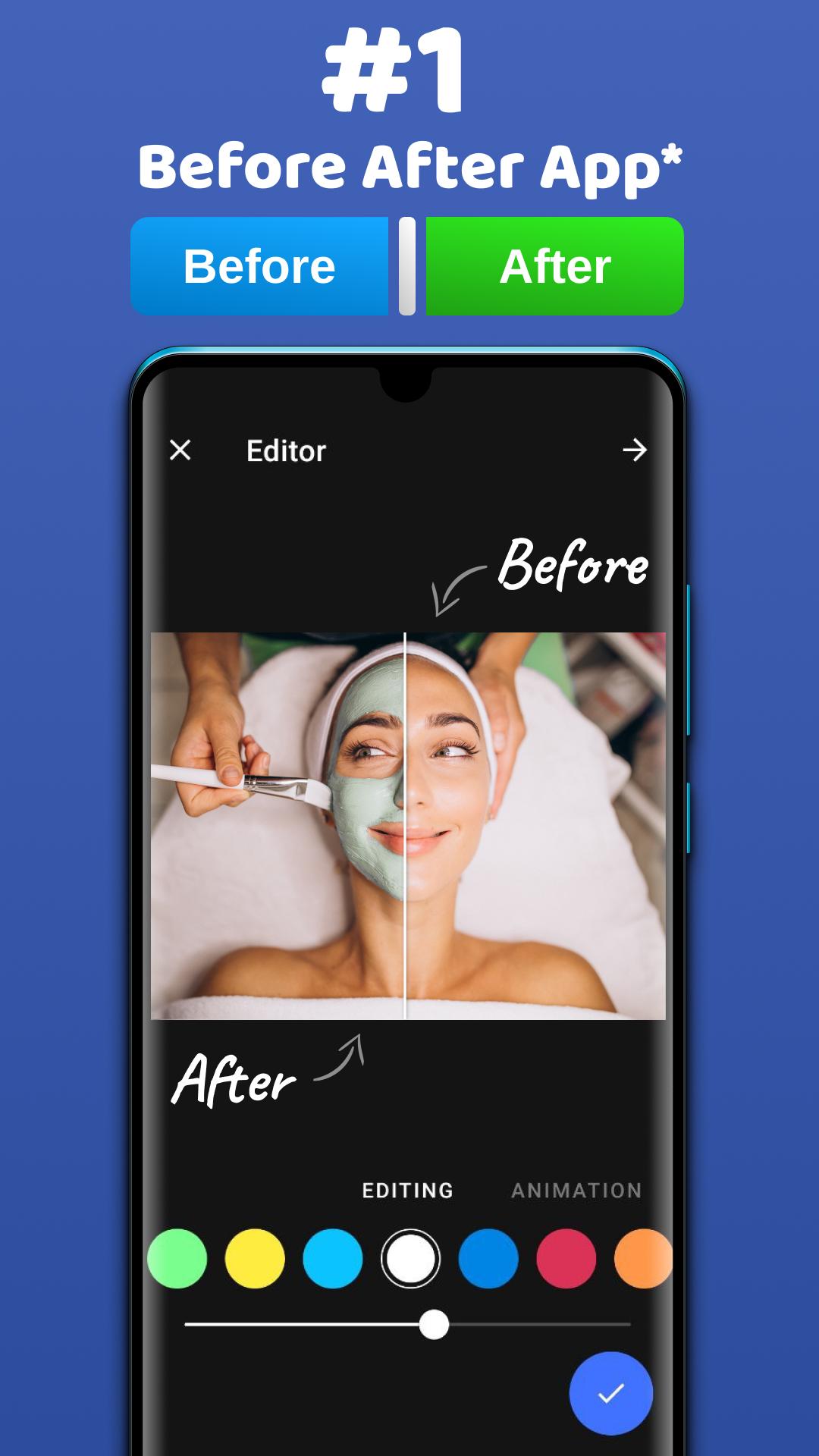 اسکرین شات 1 برنامه Diff before after video photo