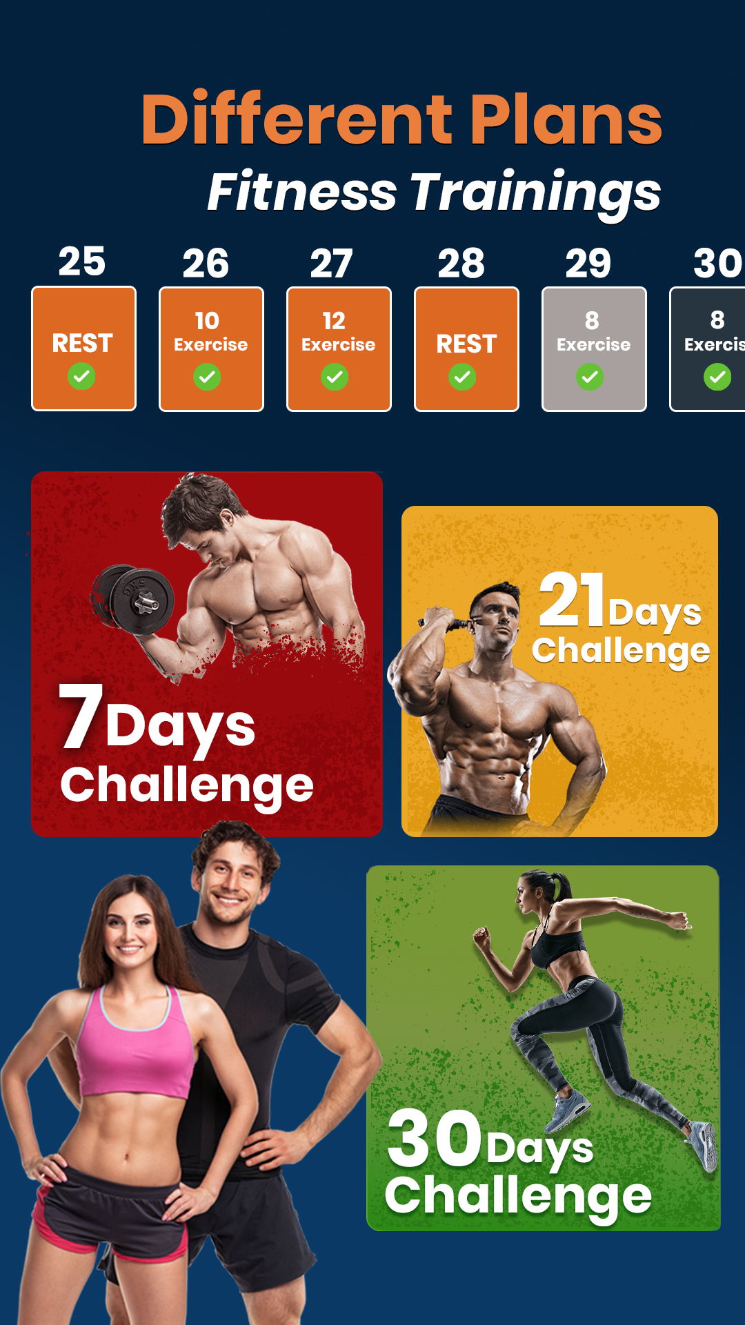 اسکرین شات 2 برنامه Gym Workouts Fitness Trainings