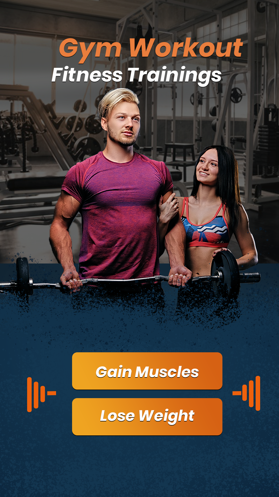 اسکرین شات 1 برنامه Gym Workouts Fitness Trainings