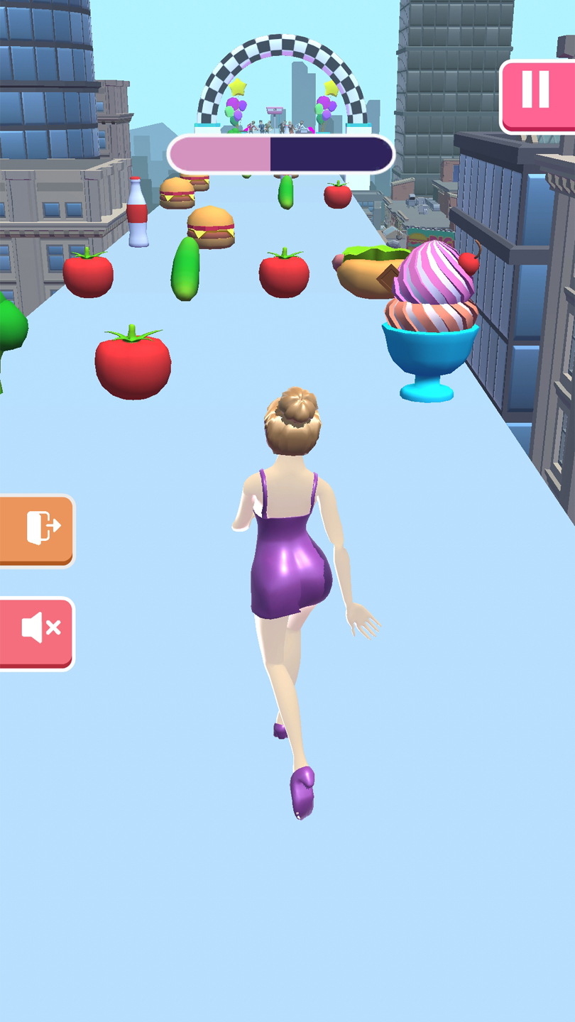 اسکرین شات 3 بازی Body Race 3D: Fat 2 Fit Run