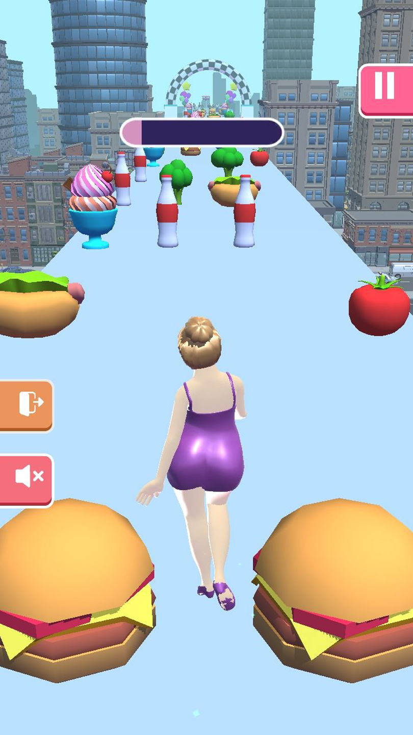 اسکرین شات 1 بازی Body Race 3D: Fat 2 Fit Run
