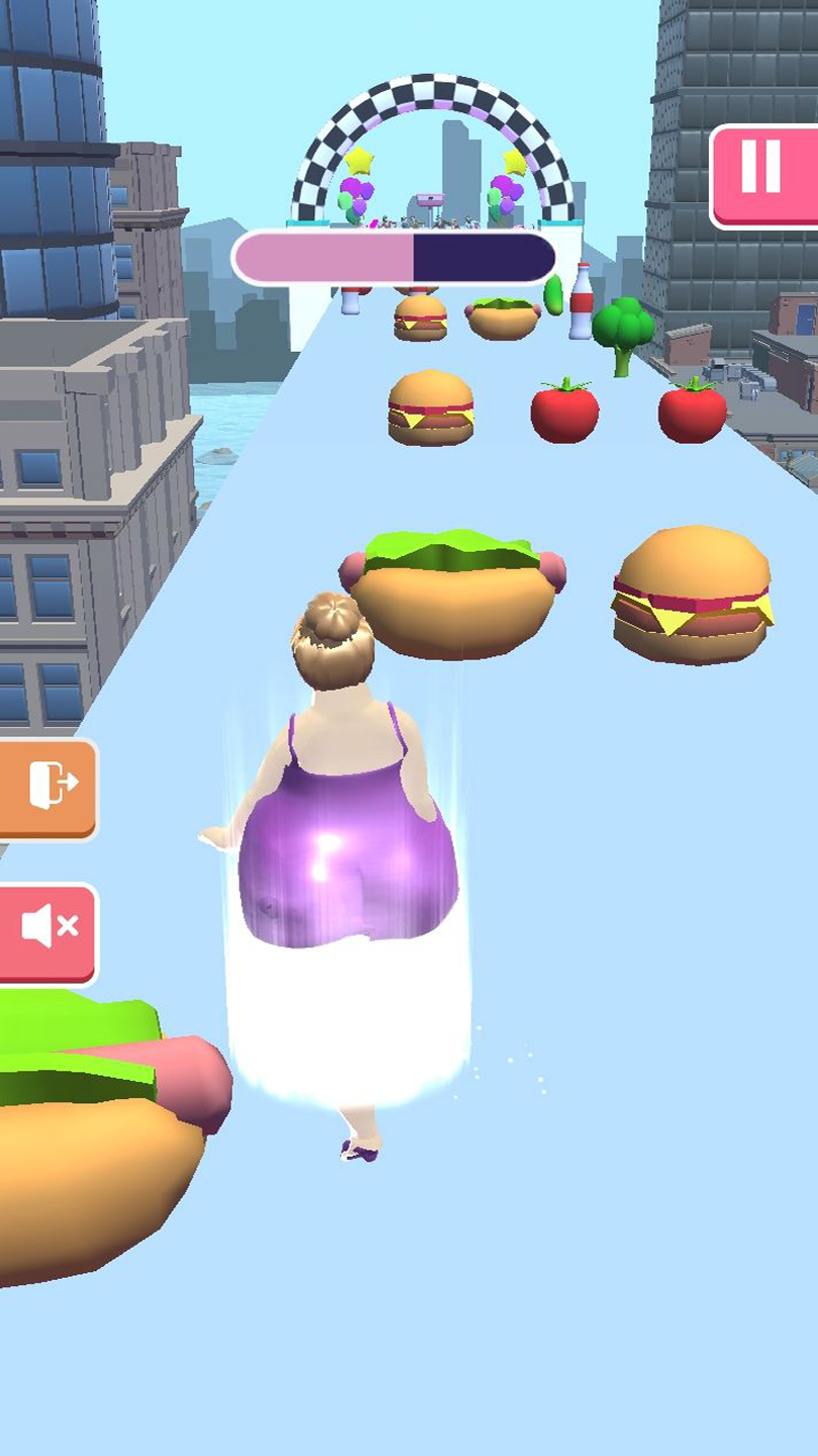 اسکرین شات 5 بازی Body Race 3D: Fat 2 Fit Run
