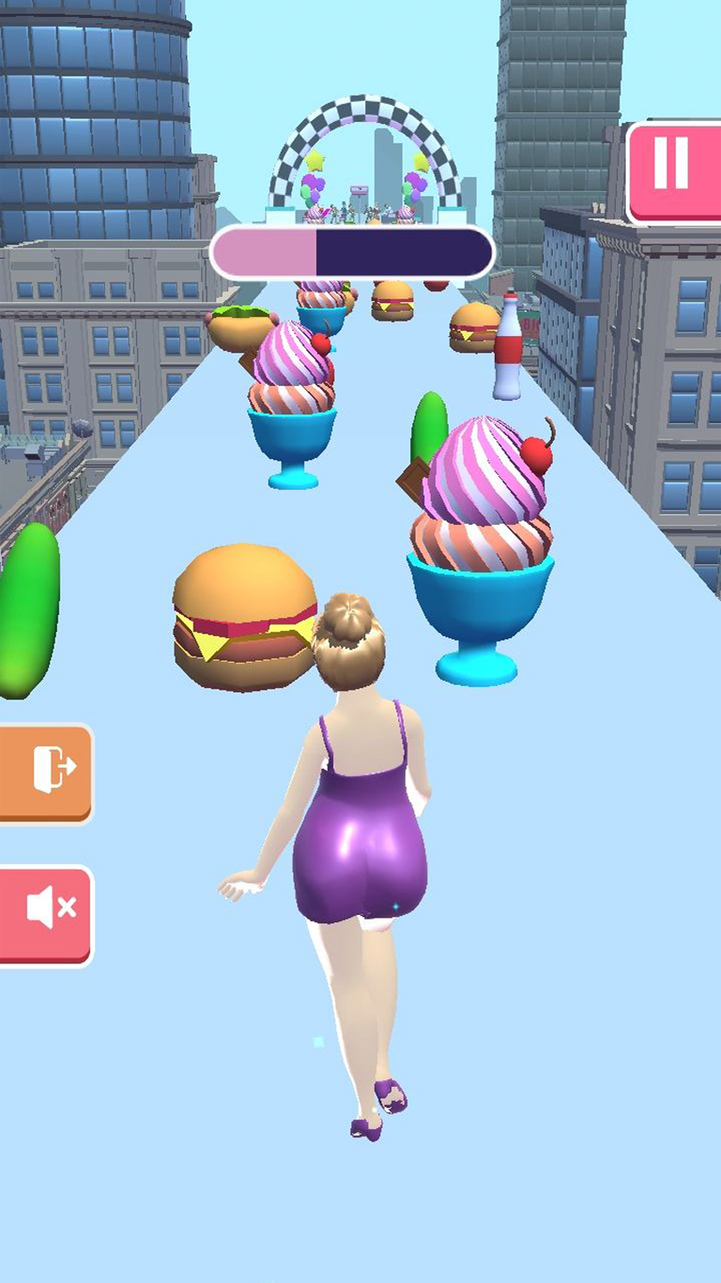 اسکرین شات 4 بازی Body Race 3D: Fat 2 Fit Run