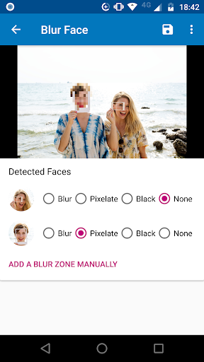 اسکرین شات 7 برنامه Blur Face - Censor, Pixelate & Blur Photo