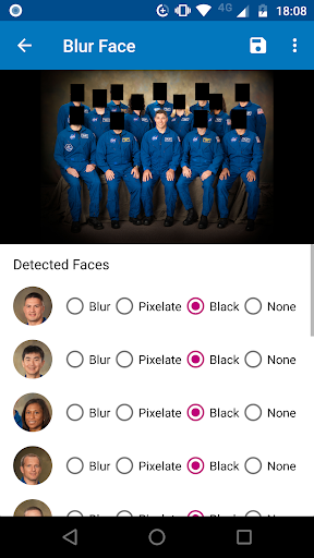 اسکرین شات 5 برنامه Blur Face - Censor, Pixelate & Blur Photo