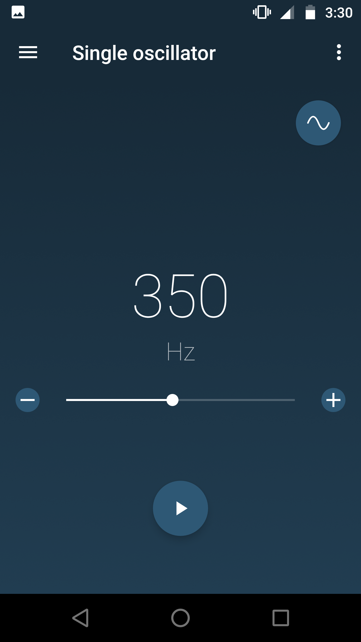 اسکرین شات 1 برنامه Frequency Sound Generator