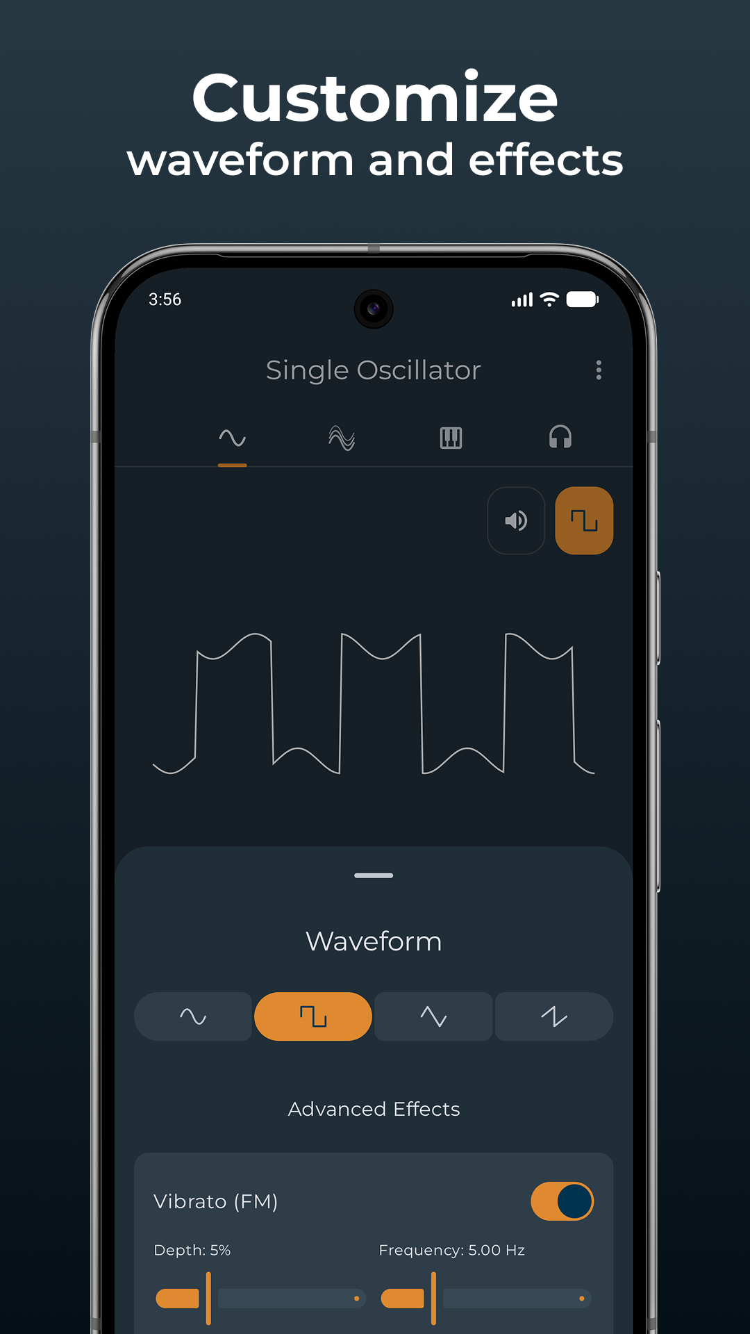 اسکرین شات 6 برنامه Frequency Sound Generator