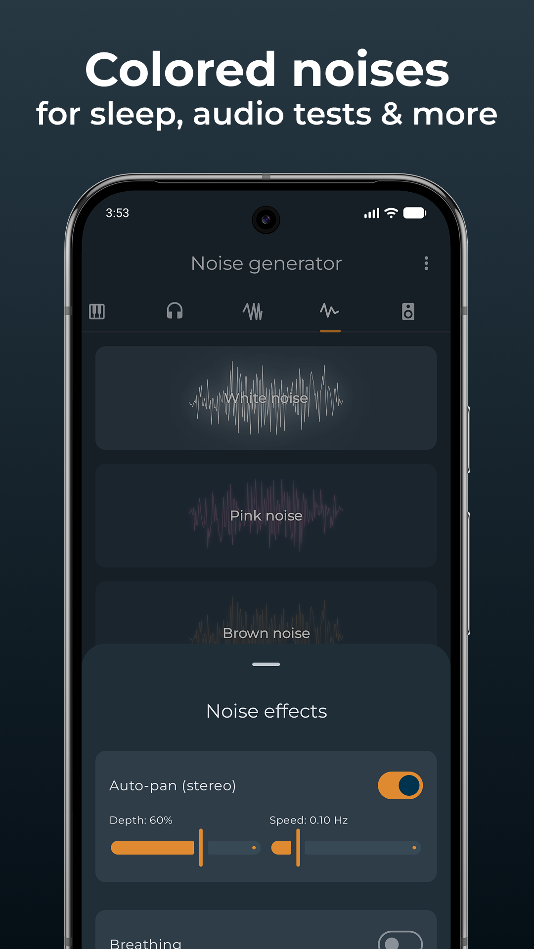 اسکرین شات 8 برنامه Frequency Sound Generator