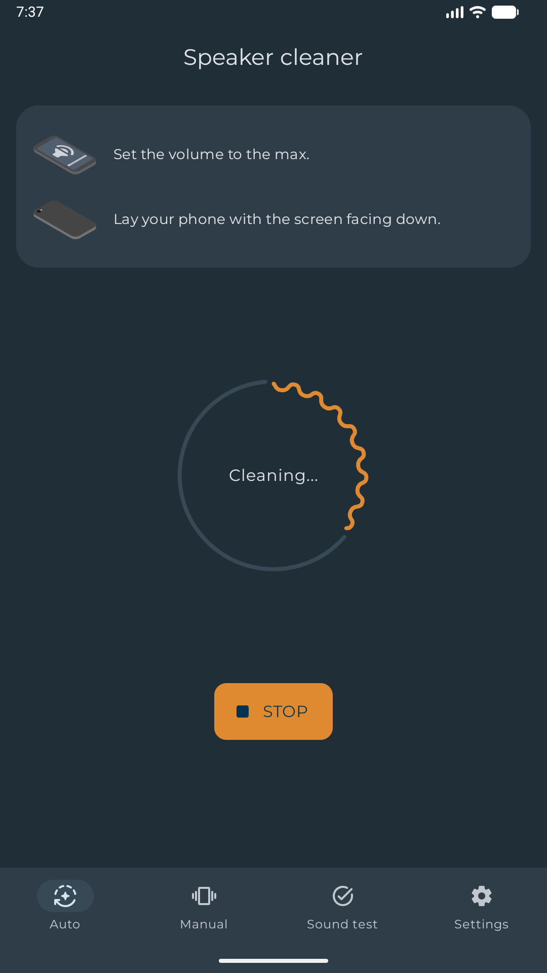 اسکرین شات 2 برنامه Speaker cleaner - Remove water