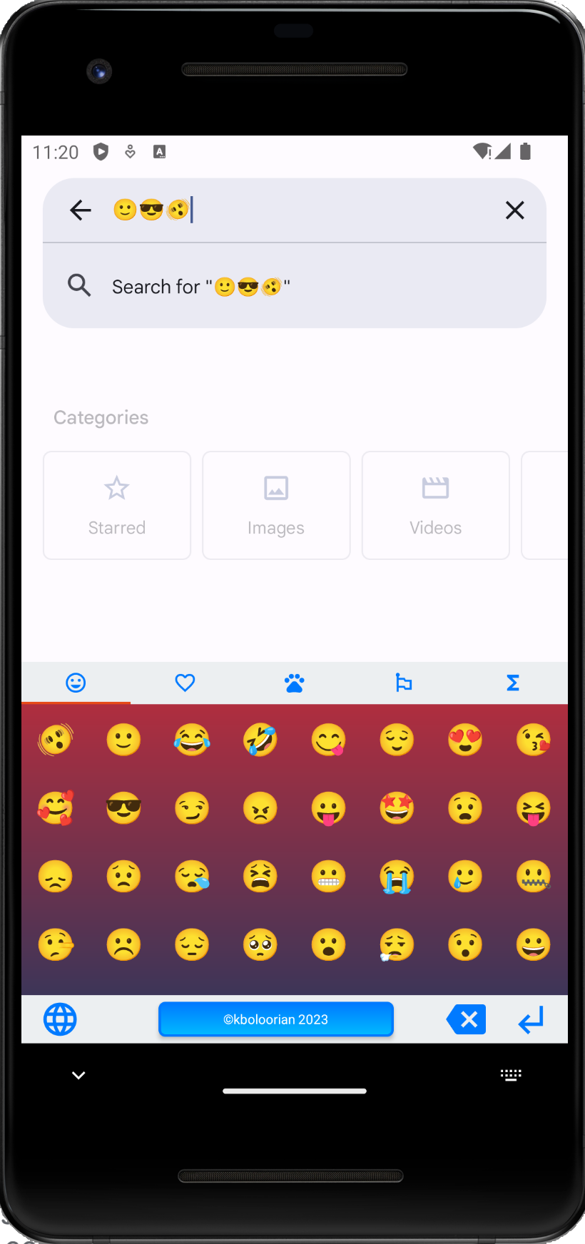 اسکرین شات 5 برنامه Advanced Kurdish Keyboard