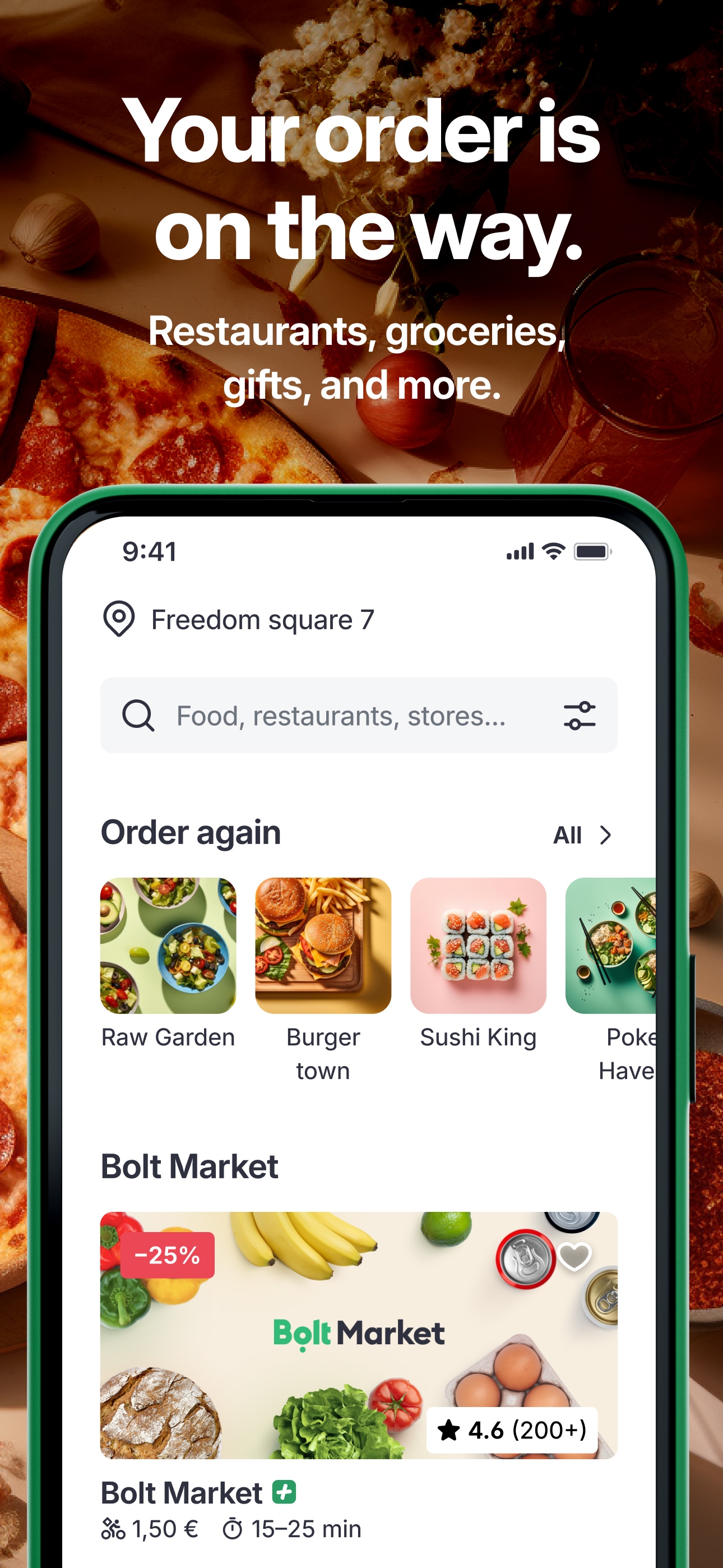 اسکرین شات 2 برنامه Bolt Food: Delivery & Takeaway