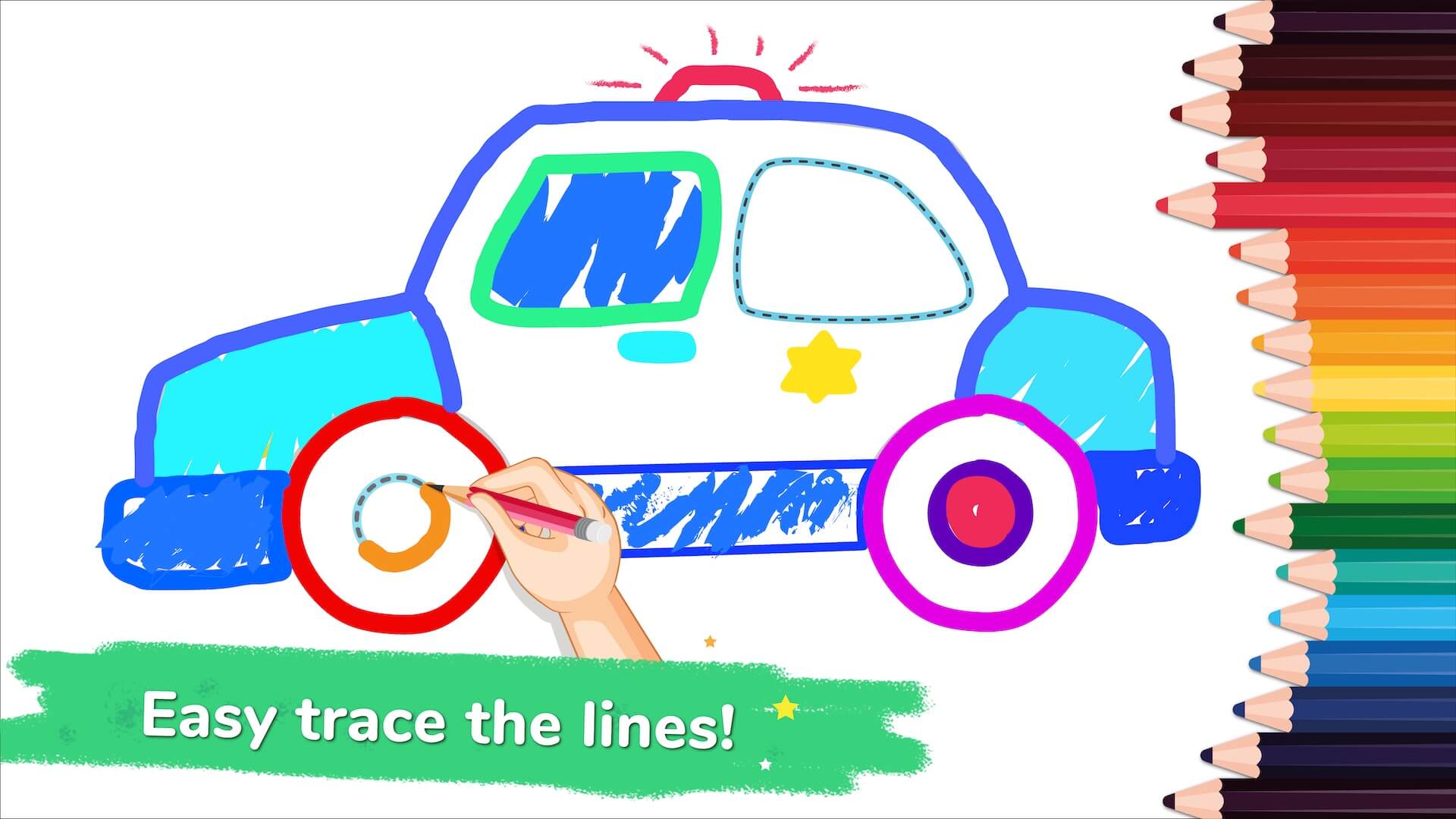 اسکرین شات 1 بازی Cars drawings: Learn to draw