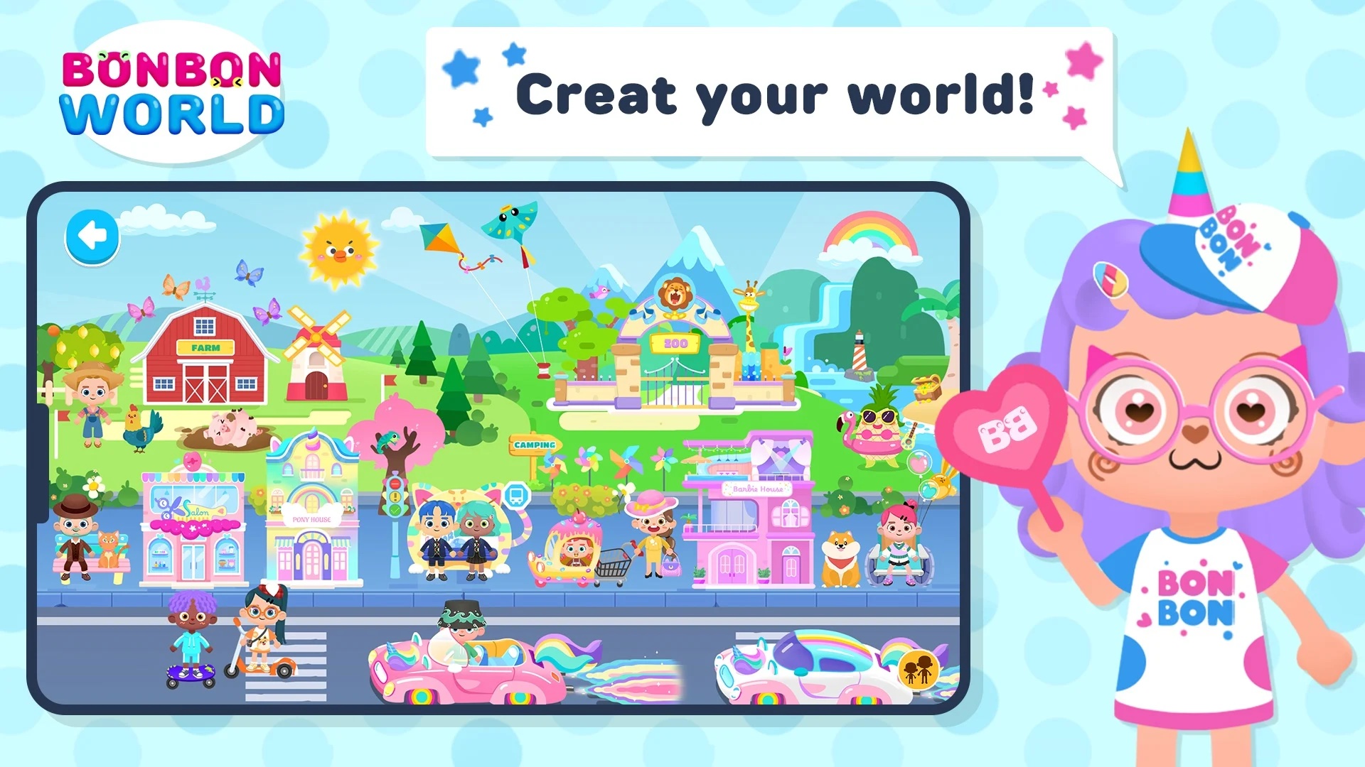 اسکرین شات 3 بازی BonBon Life World Make Stories