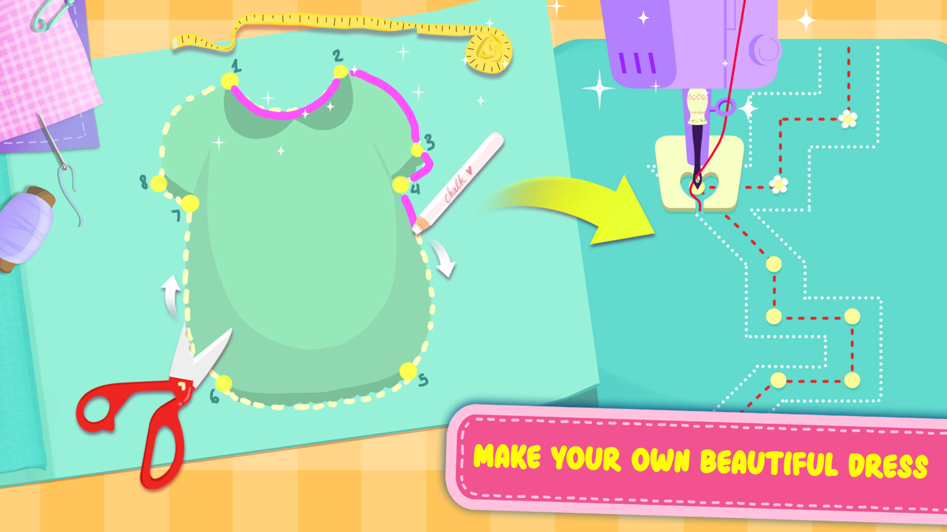 اسکرین شات 3 بازی Little Tailor – DIY Fashion