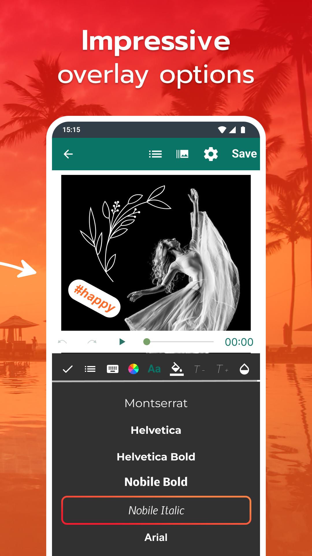 اسکرین شات 3 برنامه Image & Video Overlay Editor