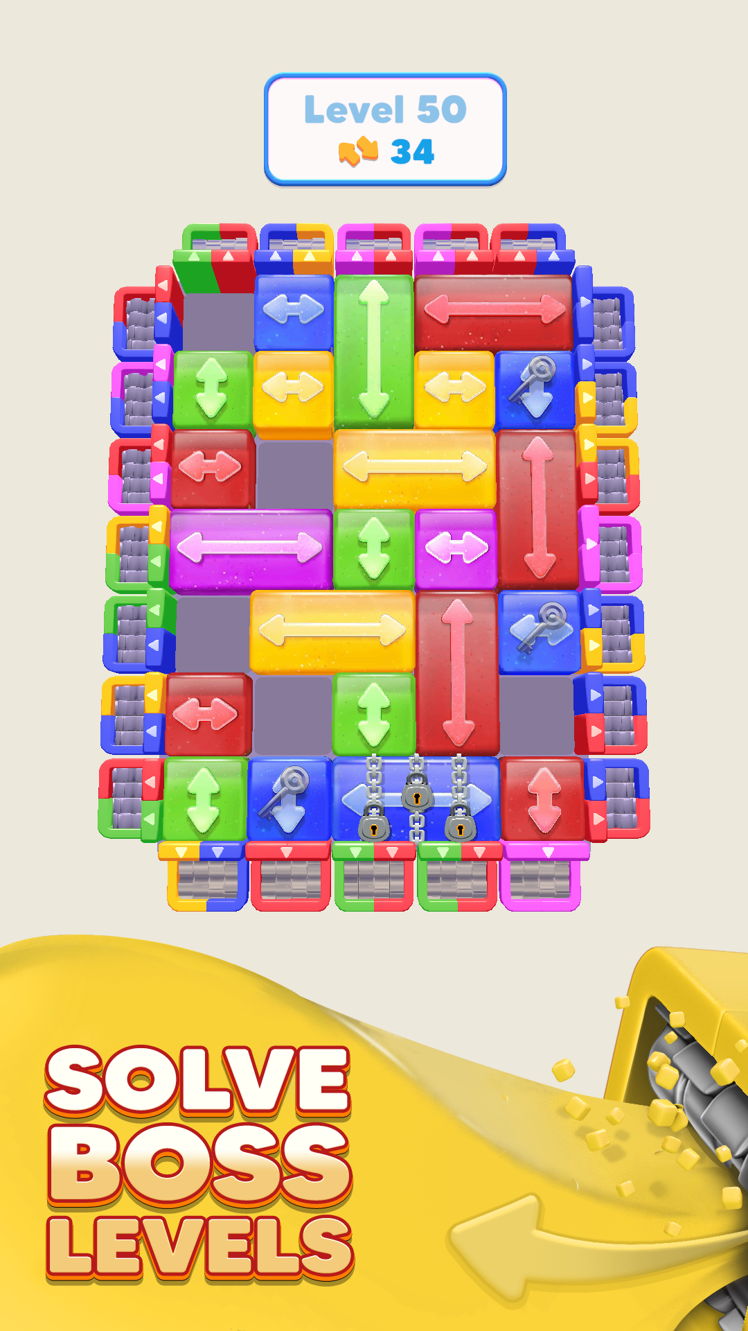 اسکرین شات 3 بازی Color Blocks 3D: Slide Puzzle
