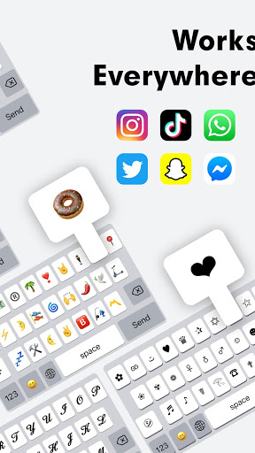 اسکرین شات 3 برنامه Fonts | emoji keyboard fonts