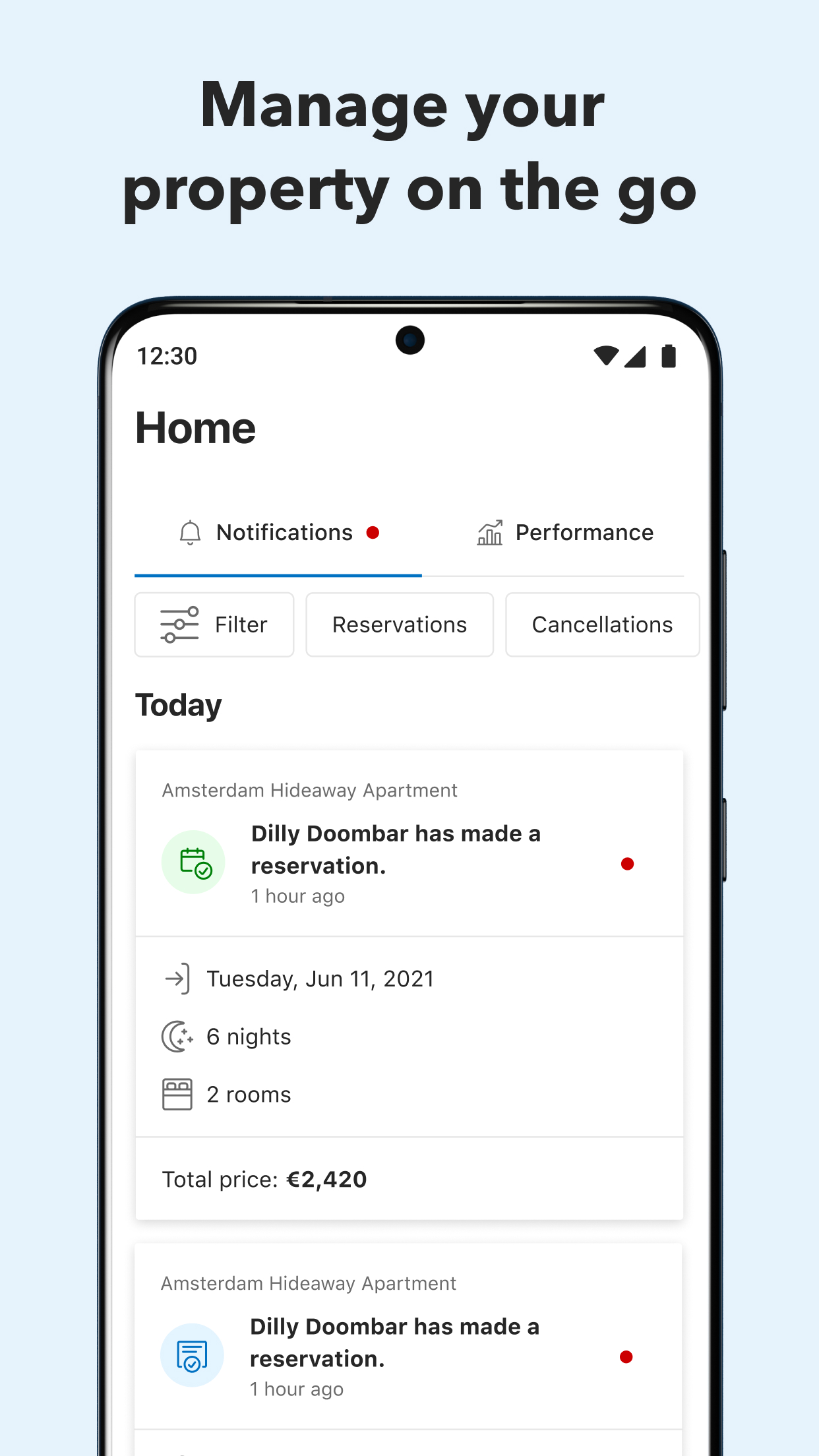 اسکرین شات 1 برنامه Pulse for Booking.com Partners