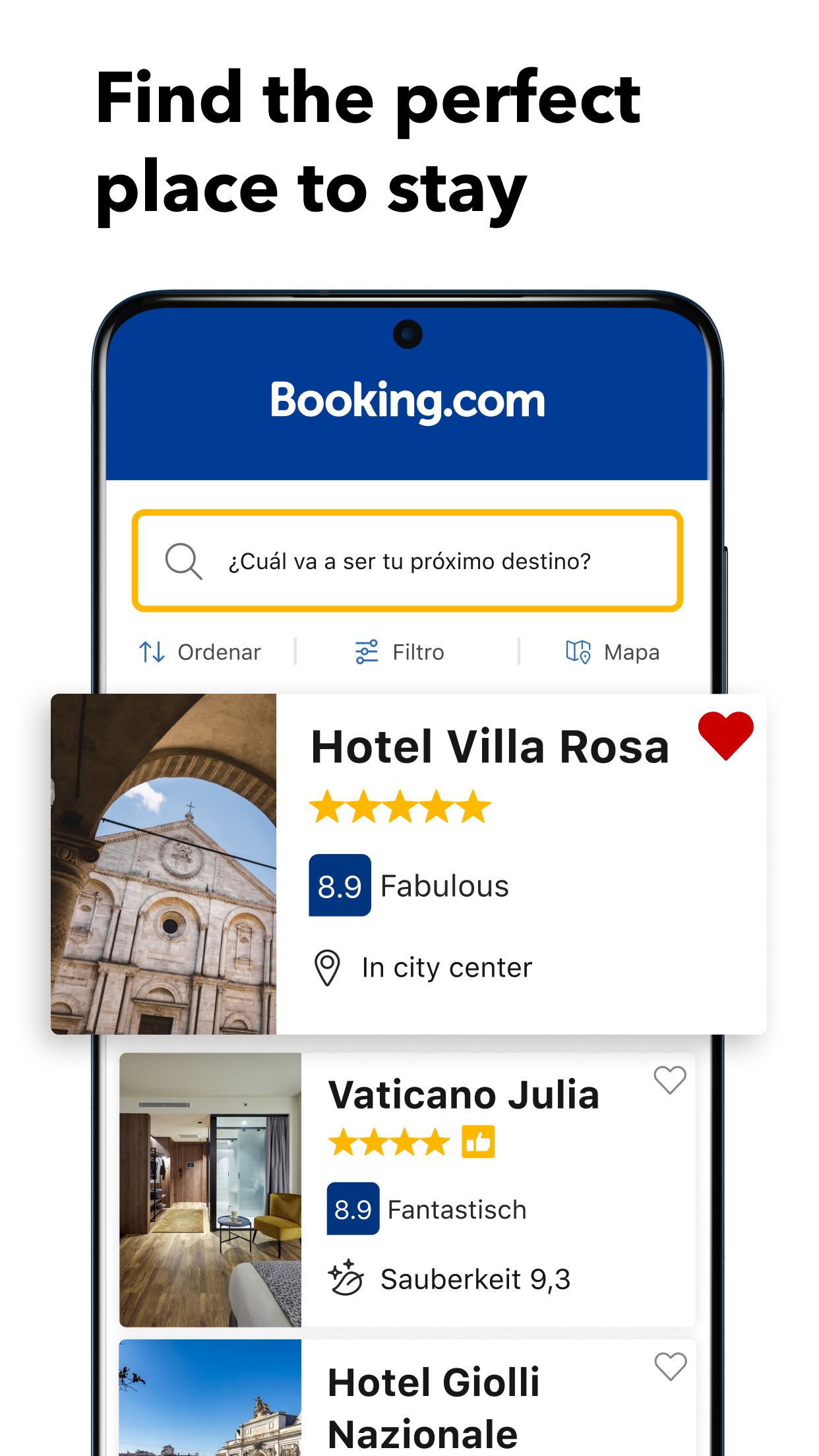 اسکرین شات 2 برنامه Booking.com: Hotels and more
