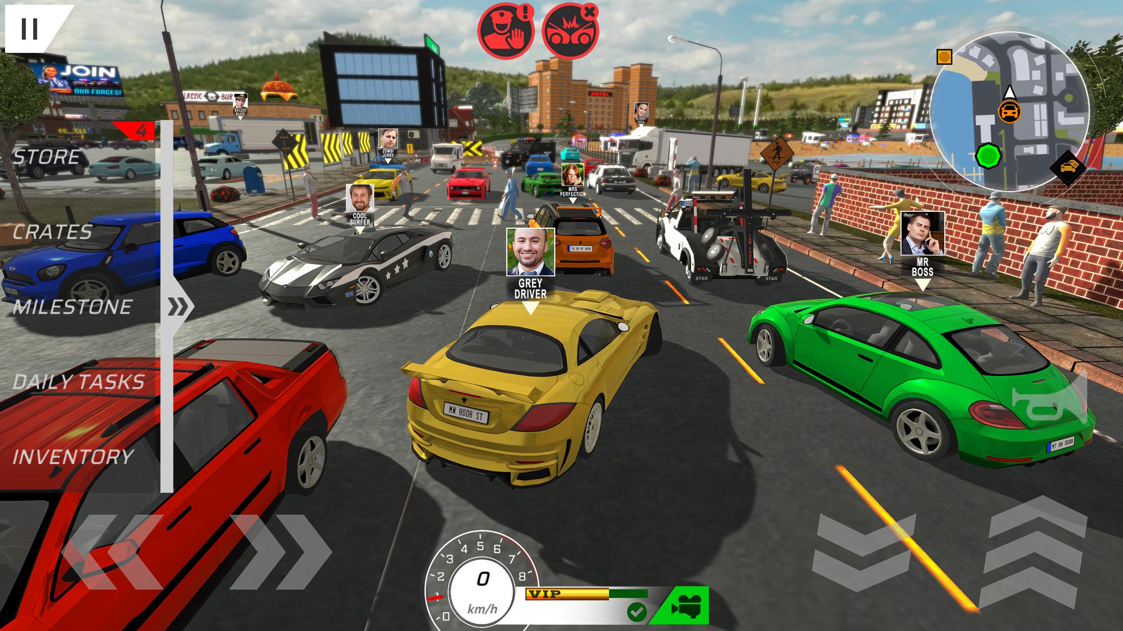 اسکرین شات 1 بازی Car Drivers Online: Fun City