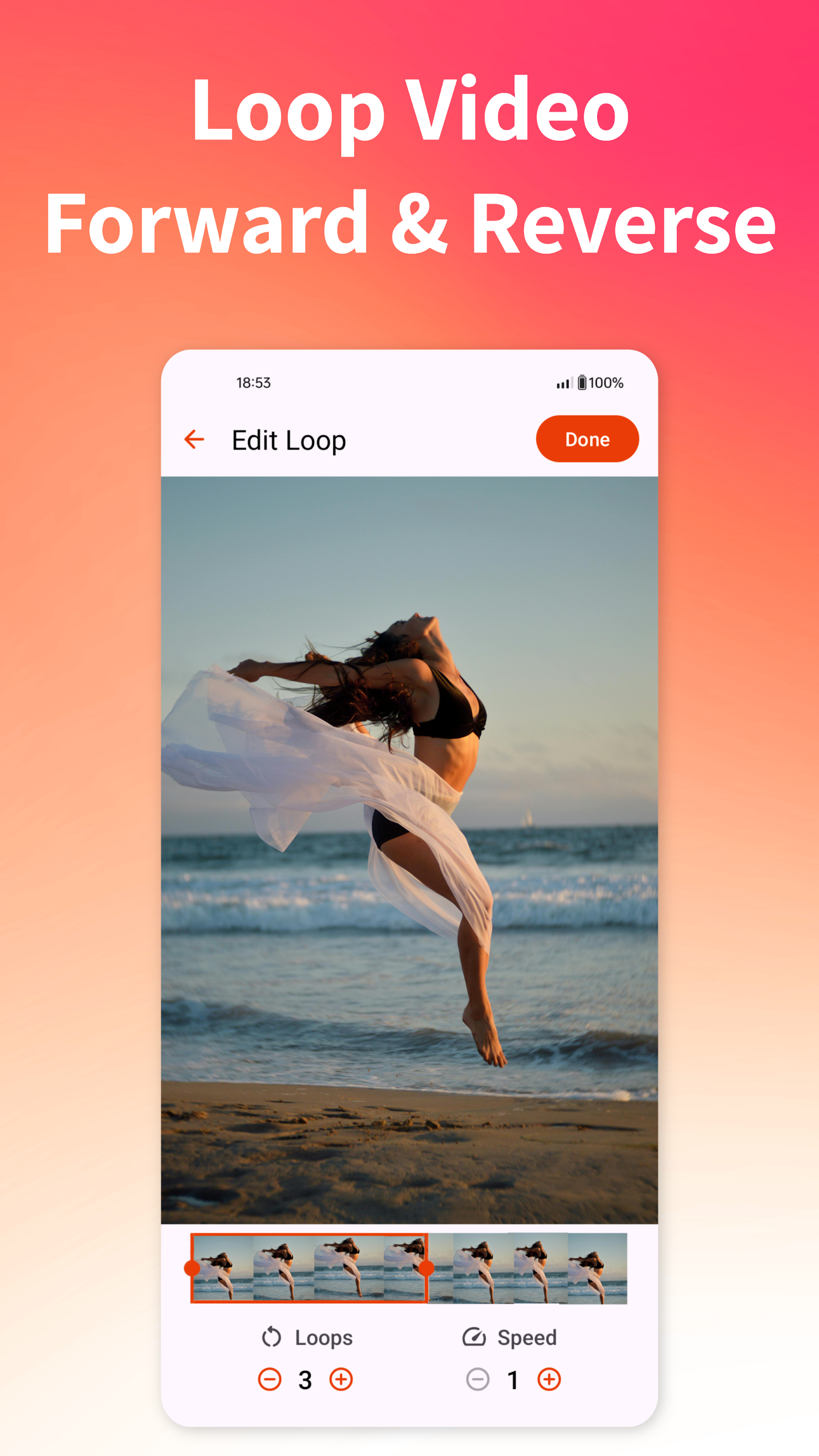 اسکرین شات 1 برنامه Boomerit - Loop Video Maker