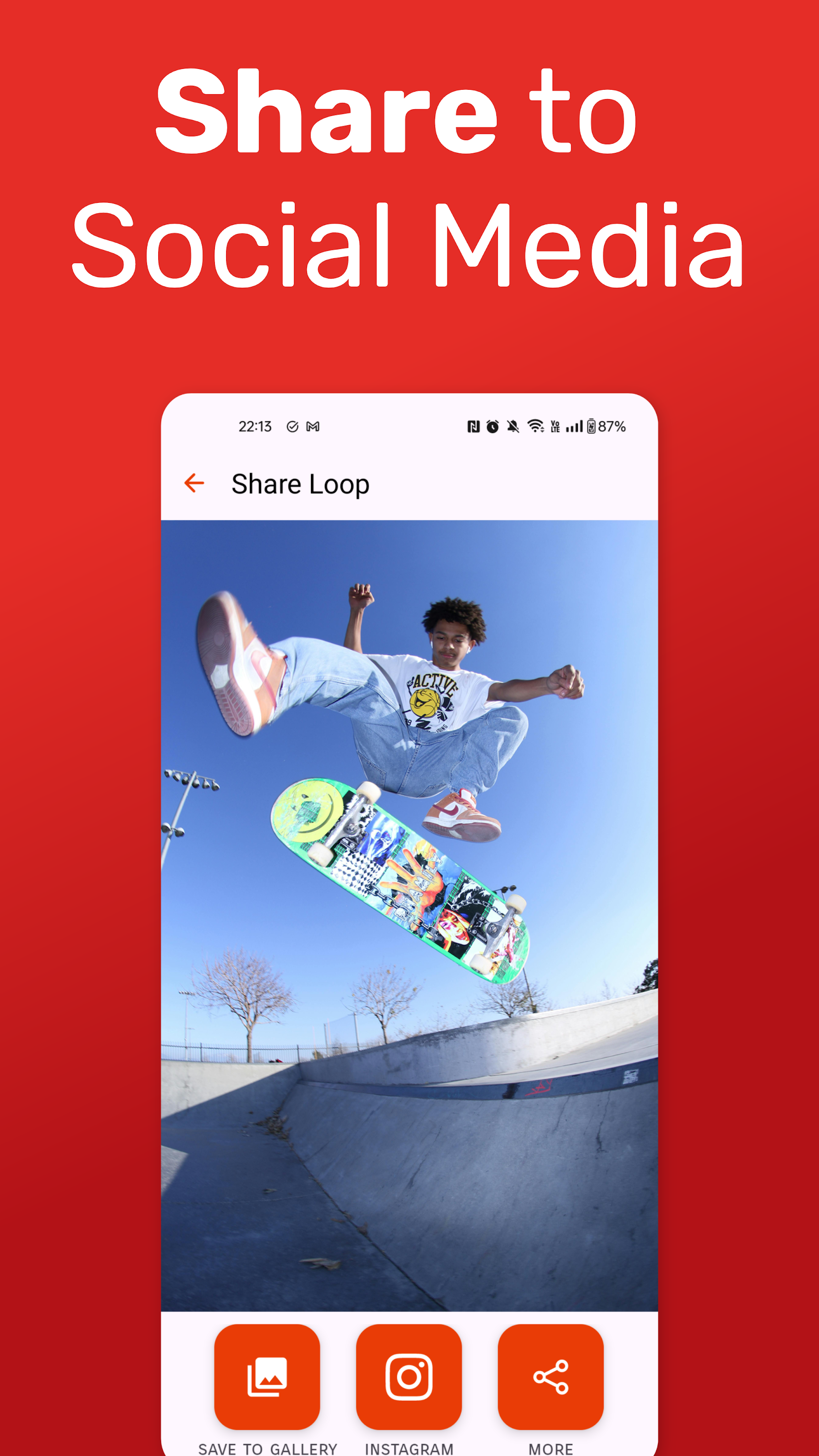 اسکرین شات 4 برنامه Boomerit Boomerang Video Maker