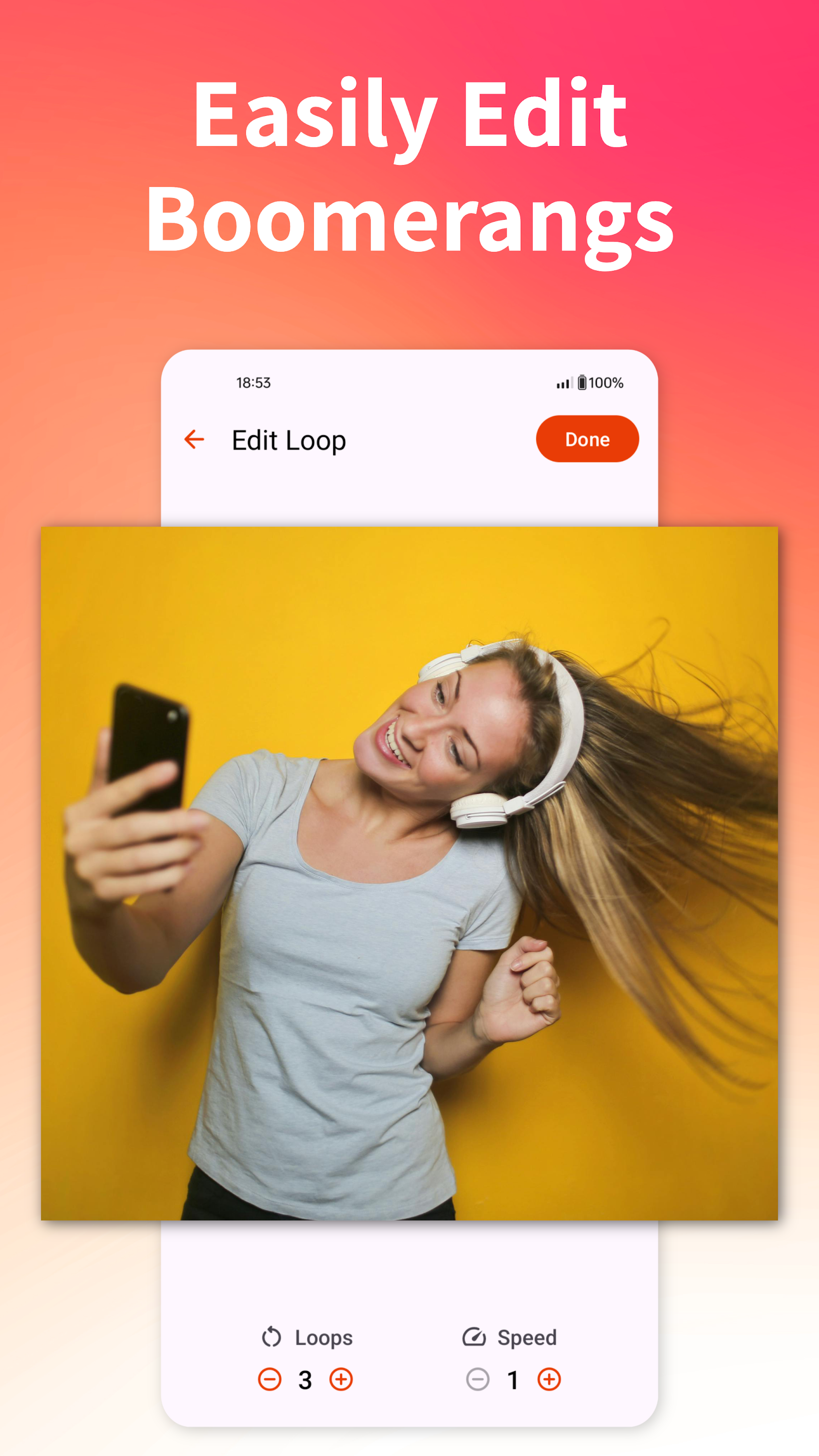 اسکرین شات 4 برنامه Boomerit Boomerang Video Maker