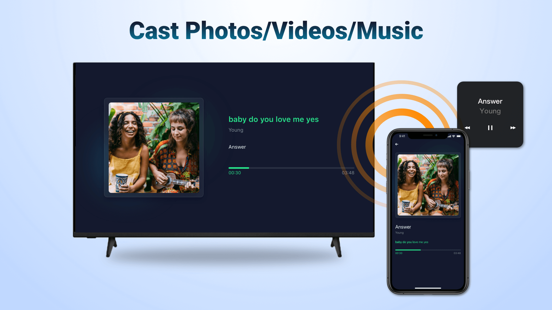 اسکرین شات 3 برنامه AirMirror: TV Cast via AirPlay