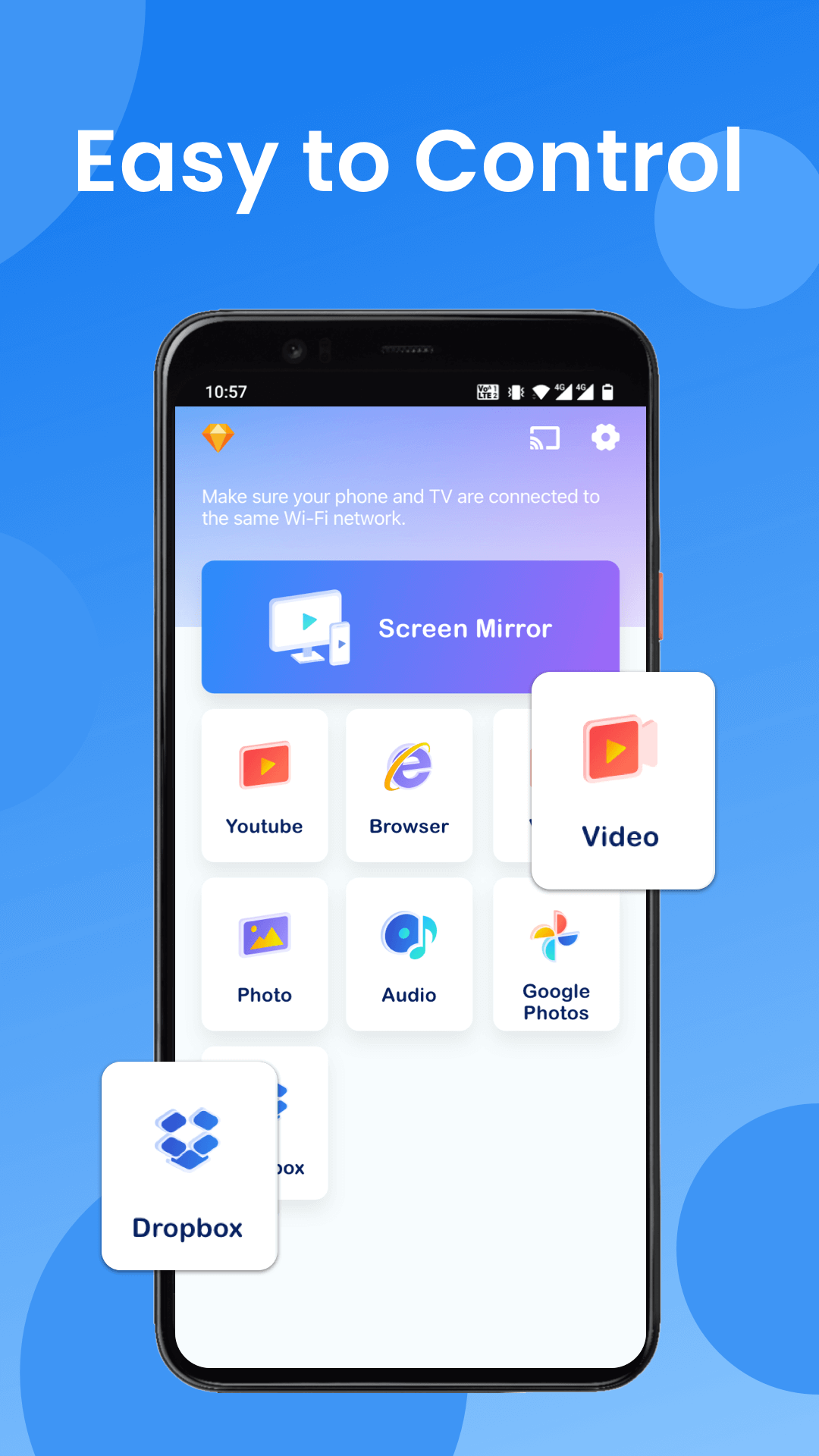 اسکرین شات 6 برنامه Cast to TV - Screen Mirroring