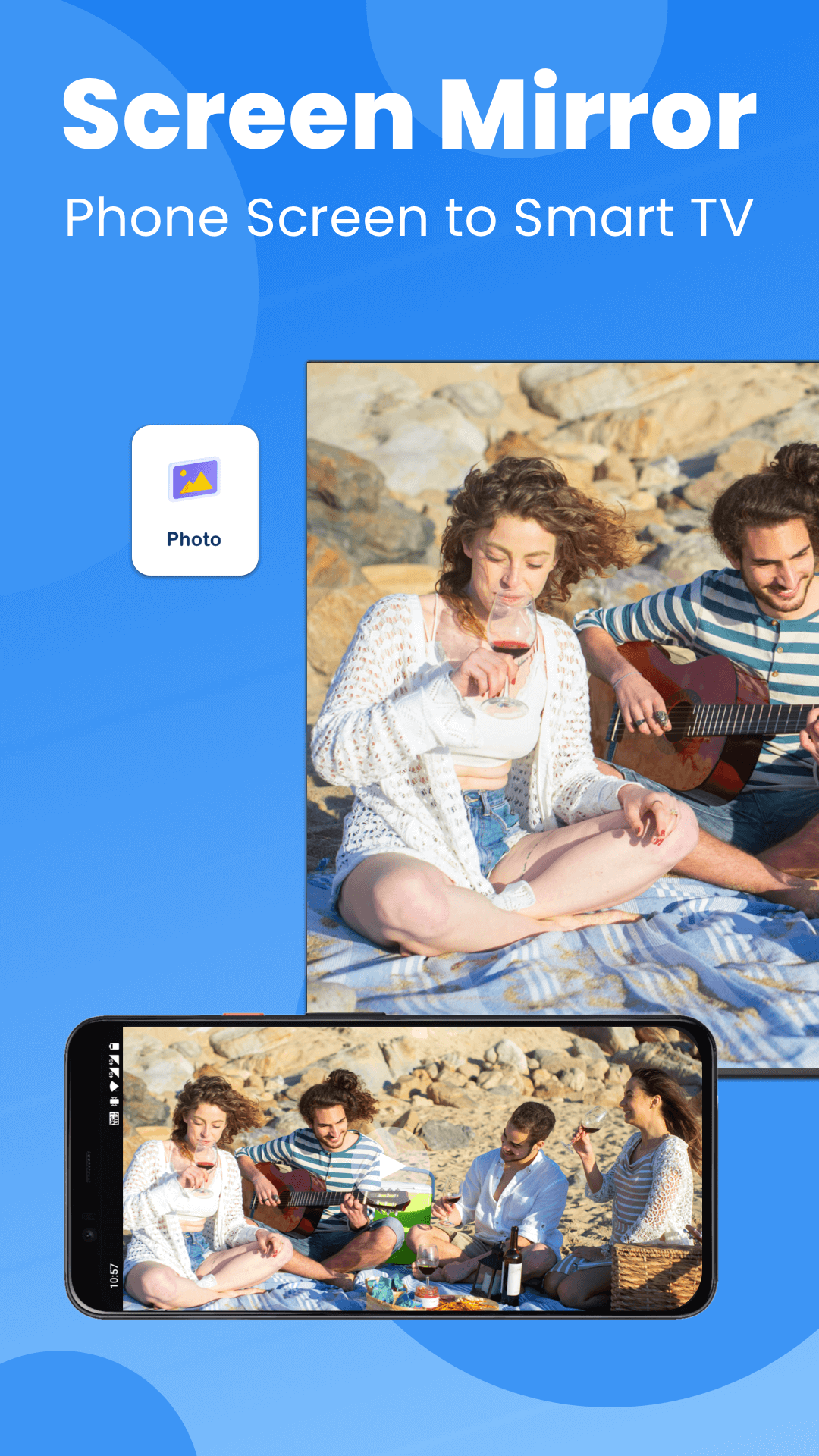 اسکرین شات 1 برنامه Cast to TV - Screen Mirroring