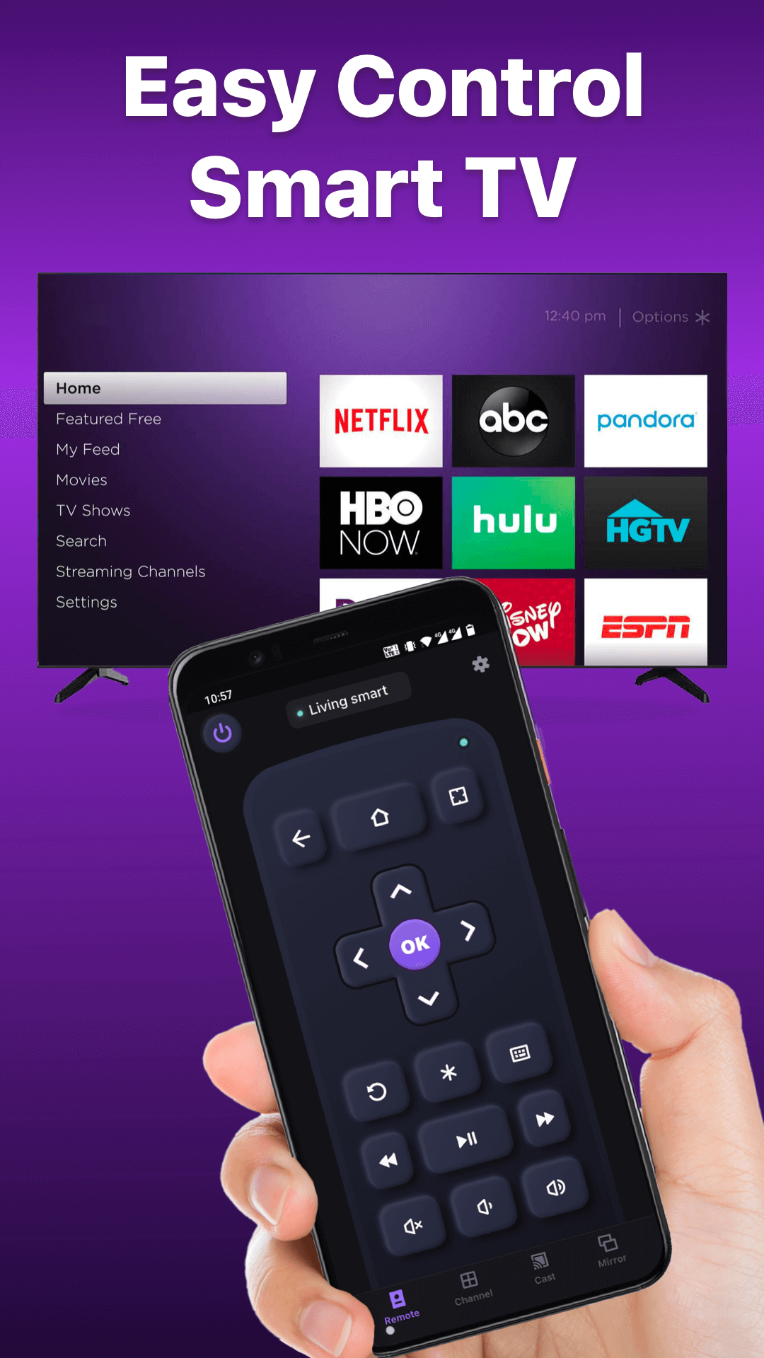 اسکرین شات 2 برنامه TV Remote control for All TV