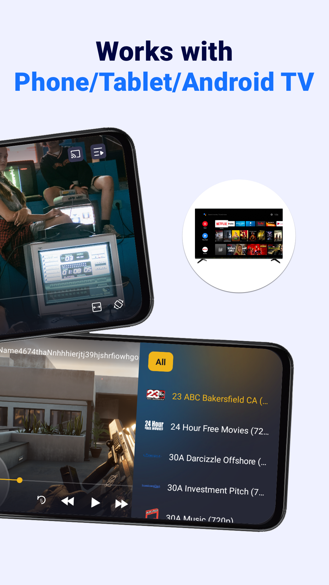 اسکرین شات 2 برنامه IPTV Player: Watch Live TV