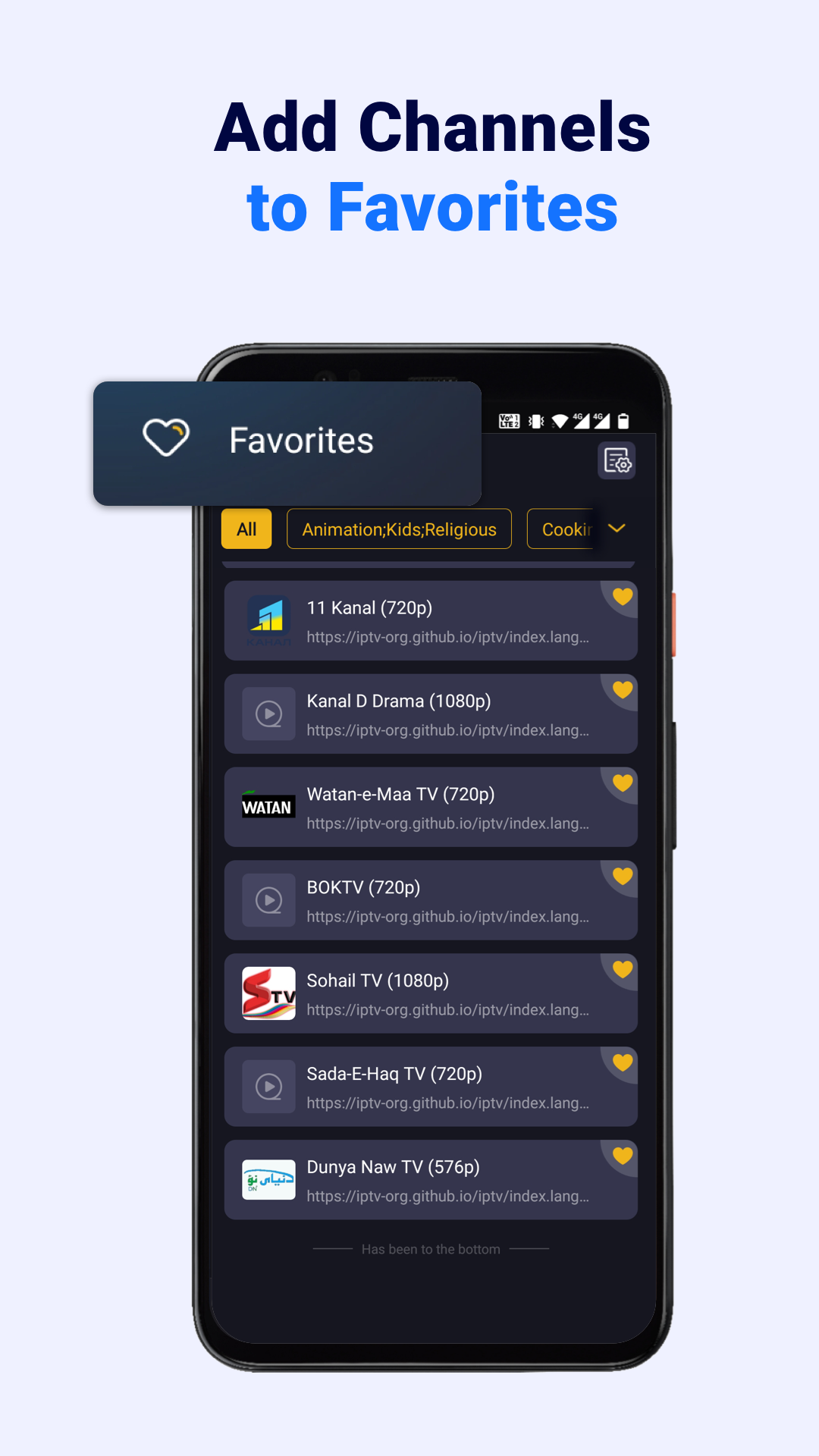 اسکرین شات 6 برنامه IPTV Player: Watch Live TV