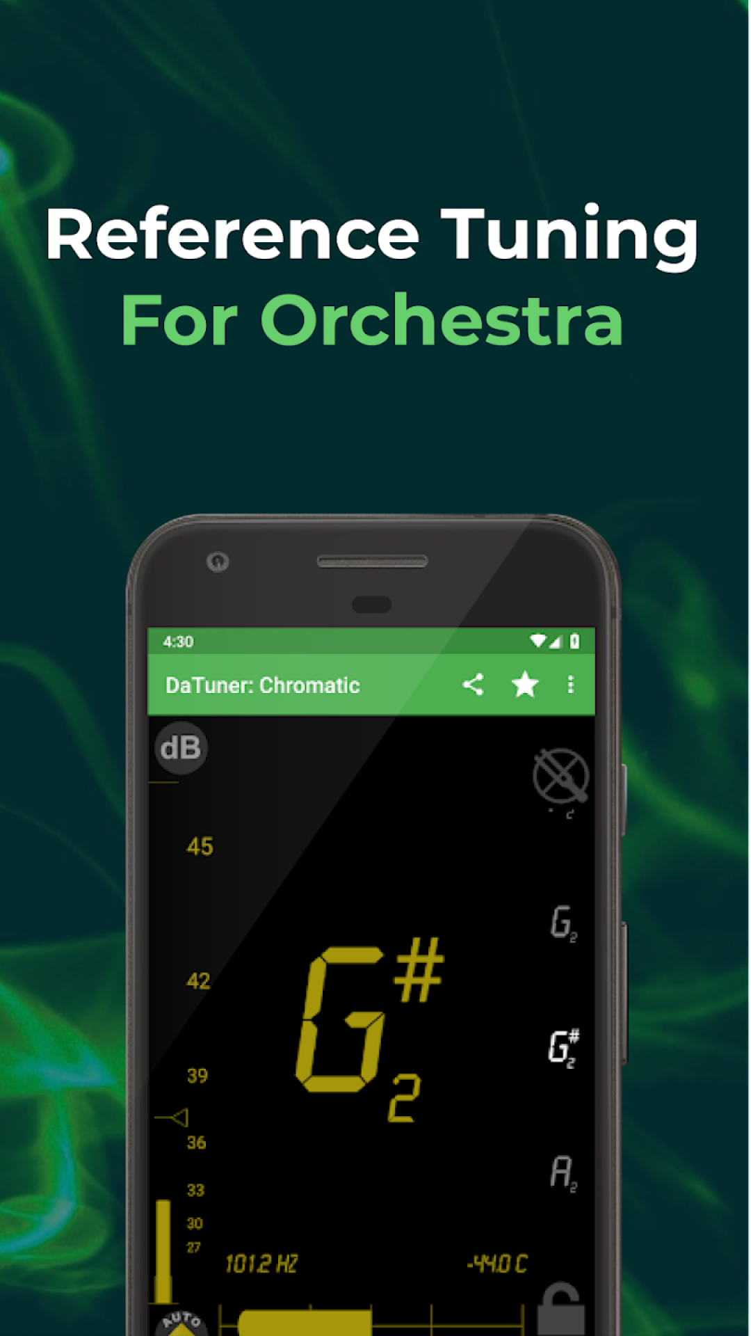 اسکرین شات 6 برنامه DaTuner: Tuner & Metronome