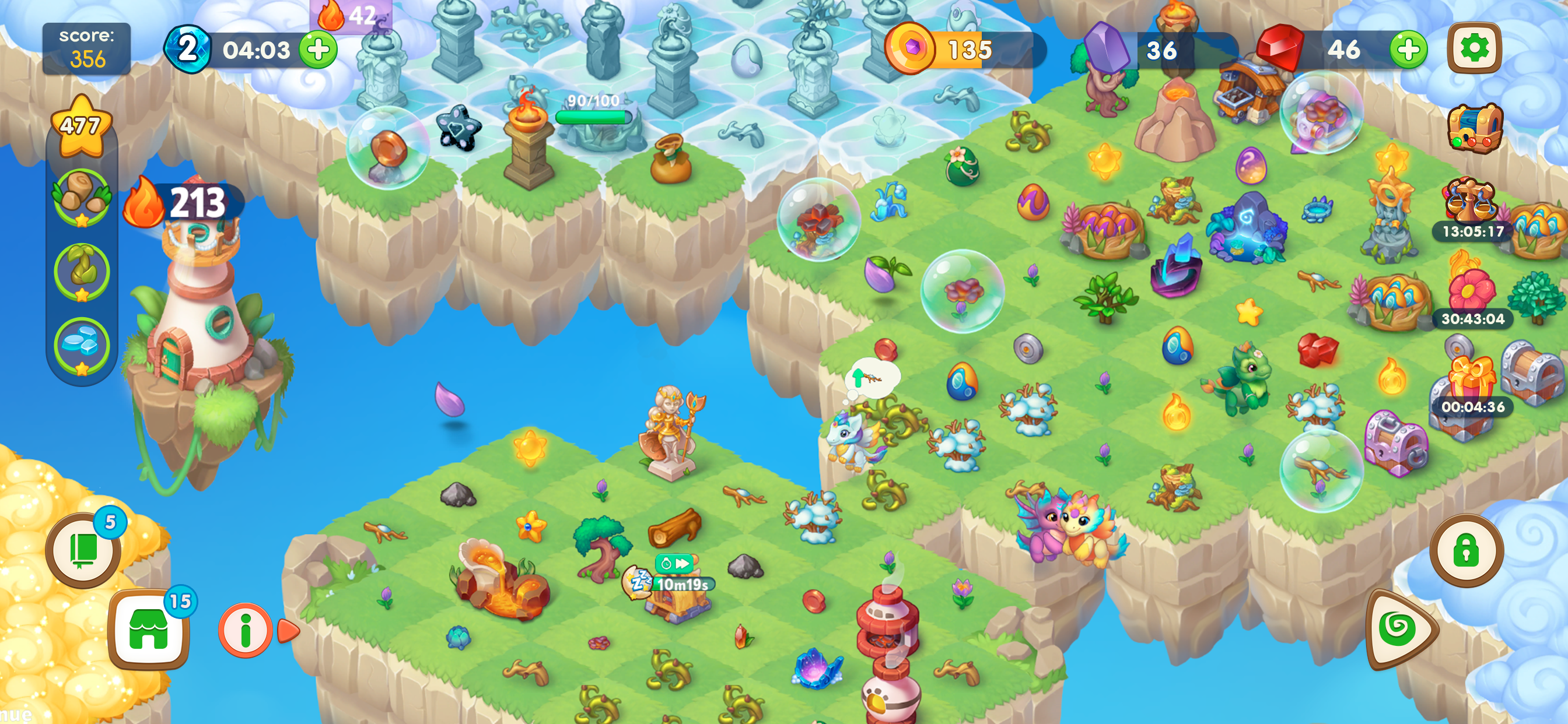 اسکرین شات 6 بازی Dragon Magic: Merge Land