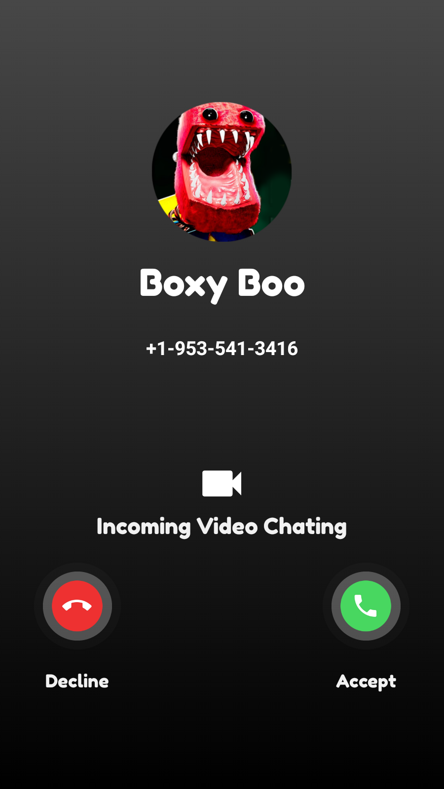 اسکرین شات برنامه Scary Boxy Boo Chat Video Call 2