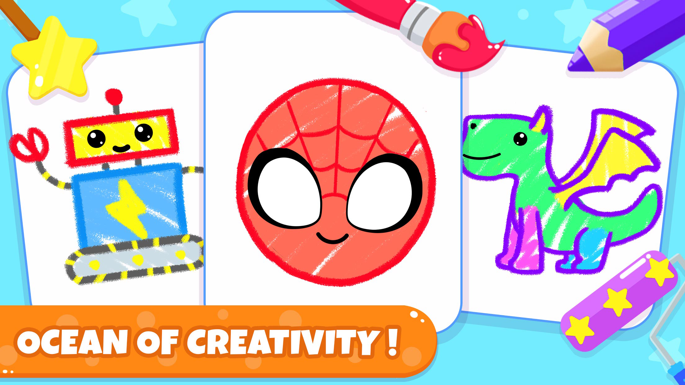 اسکرین شات 1 بازی Drawing Games: Paint And Color