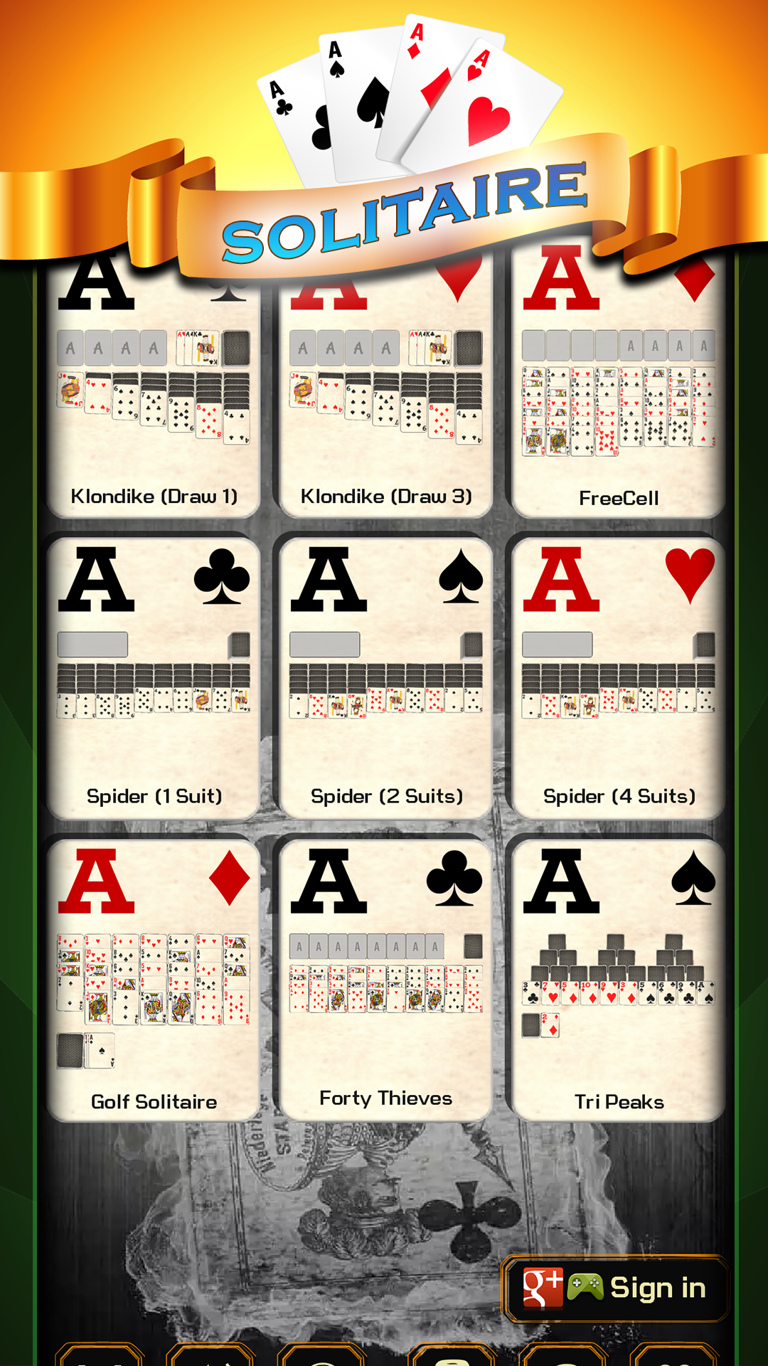 اسکرین شات 3 بازی Classic Solitaire Games