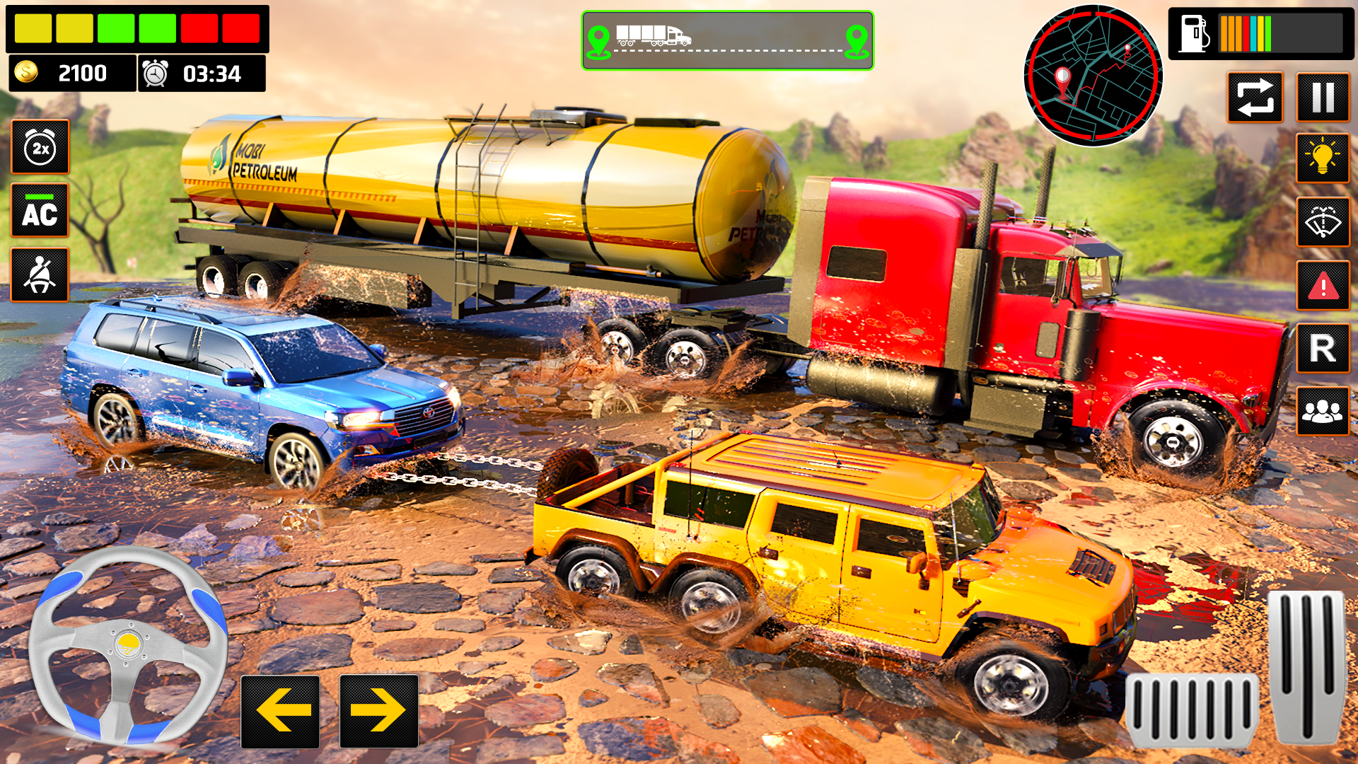 اسکرین شات 3 برنامه Offroad Mud Truck Transporter