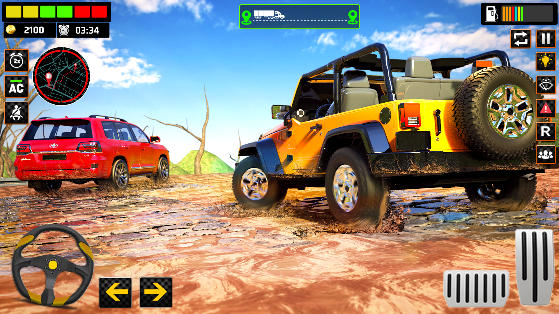 اسکرین شات 2 برنامه Offroad Mud Truck Transporter