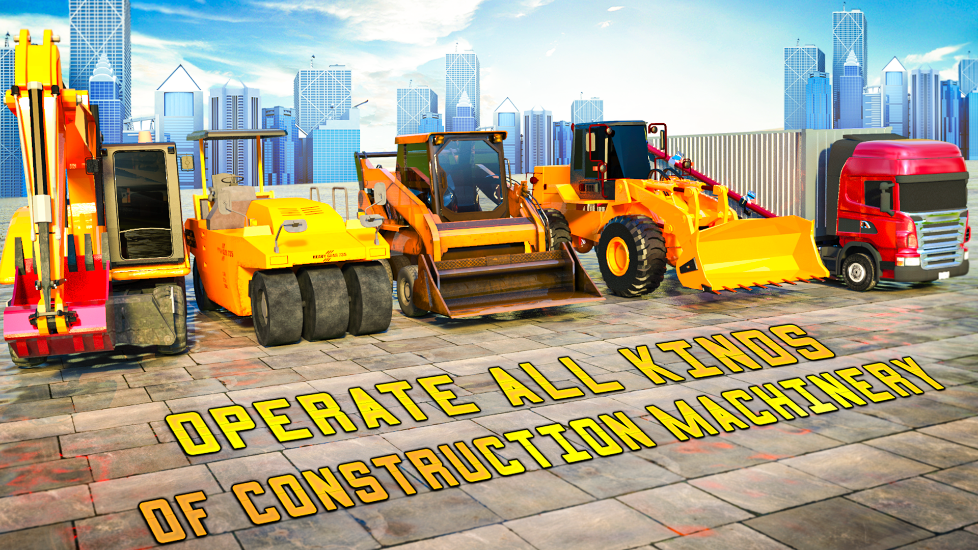 اسکرین شات 3 برنامه Build Road Construction Games